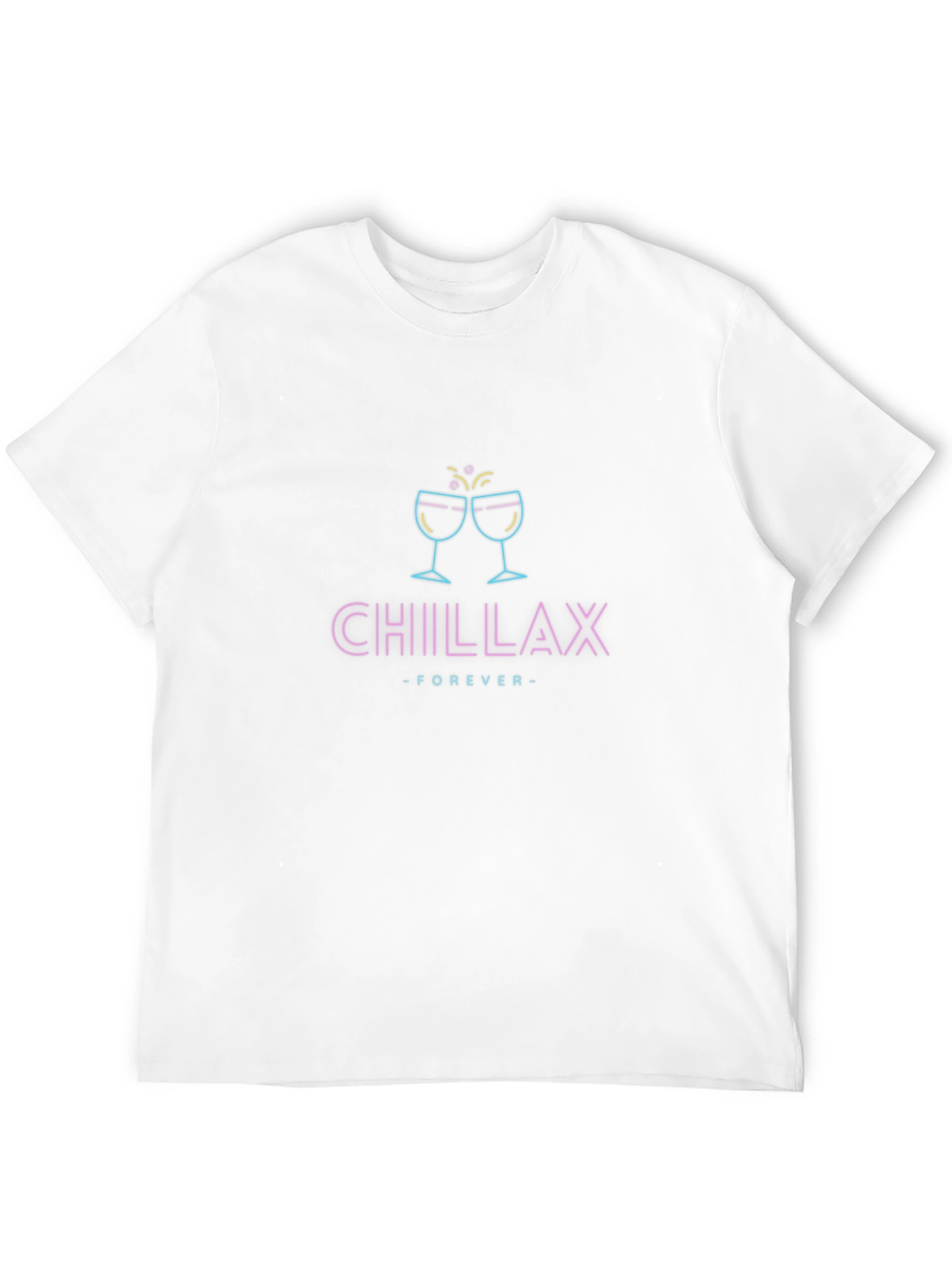 Chillax Forever Black Graphic Tee