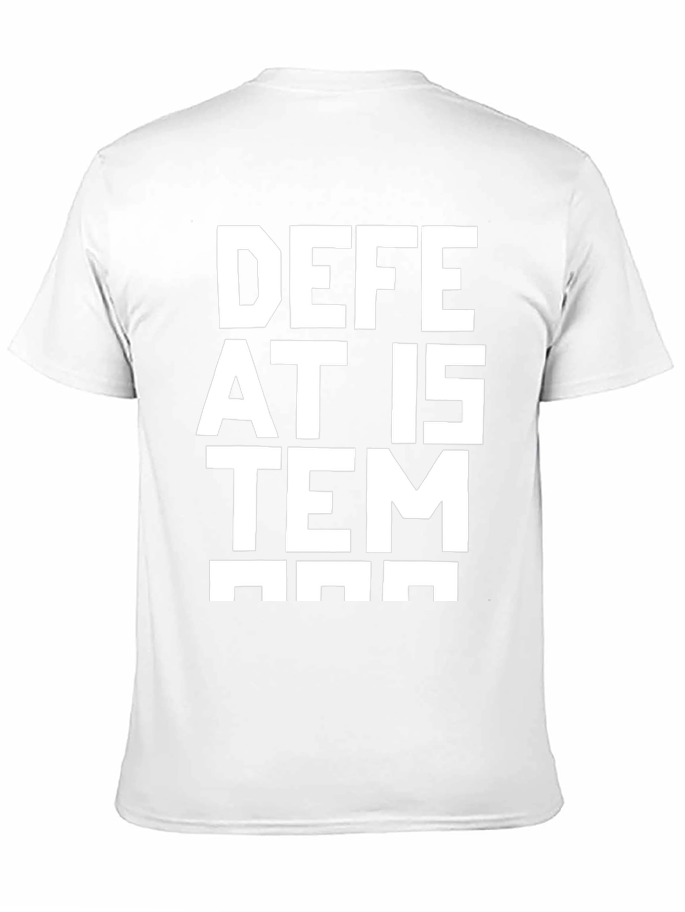 Defeat The Item Black Graphic Tee