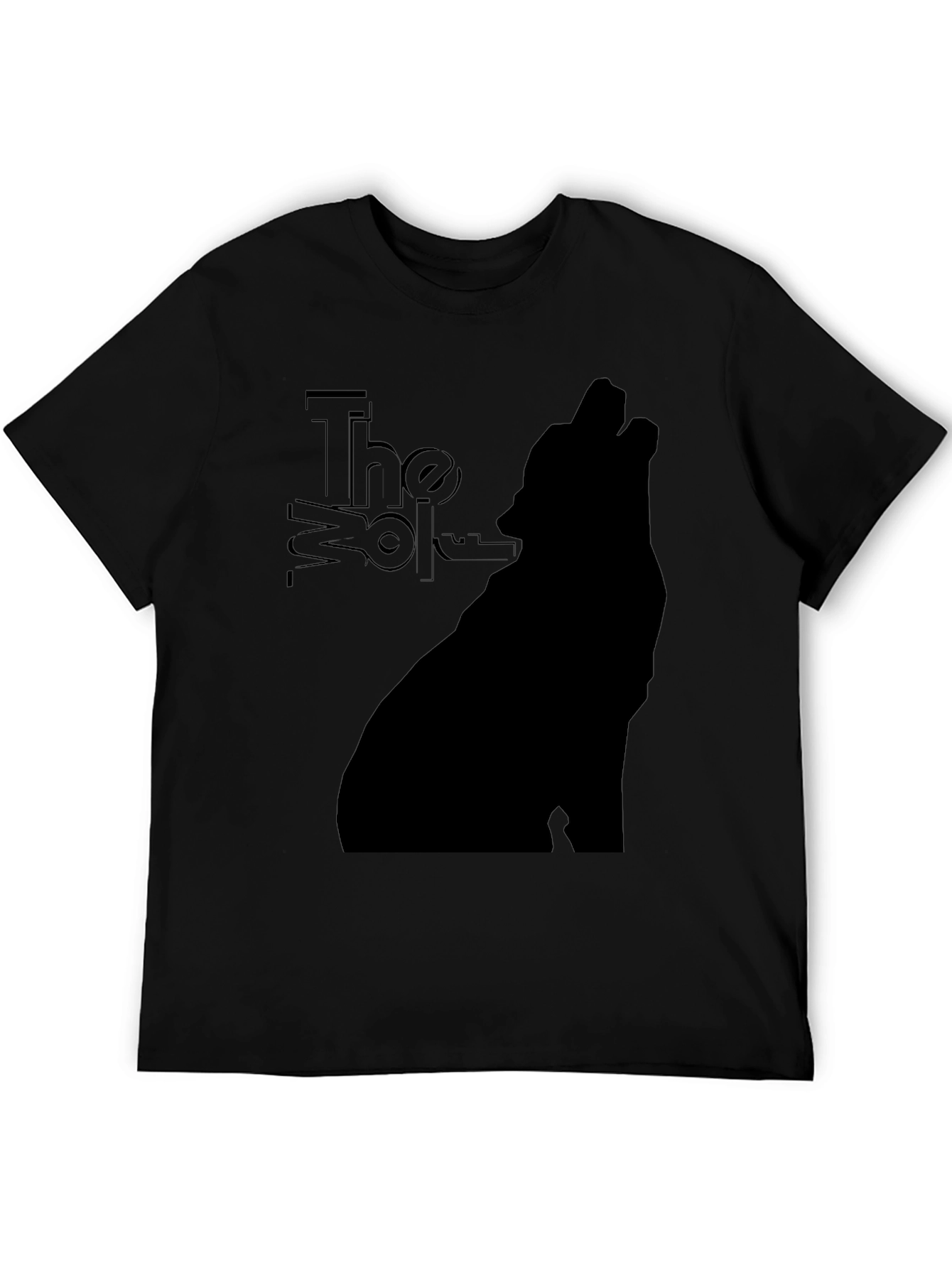The Wolf Graphic T-Shirt - Mens Black Tee