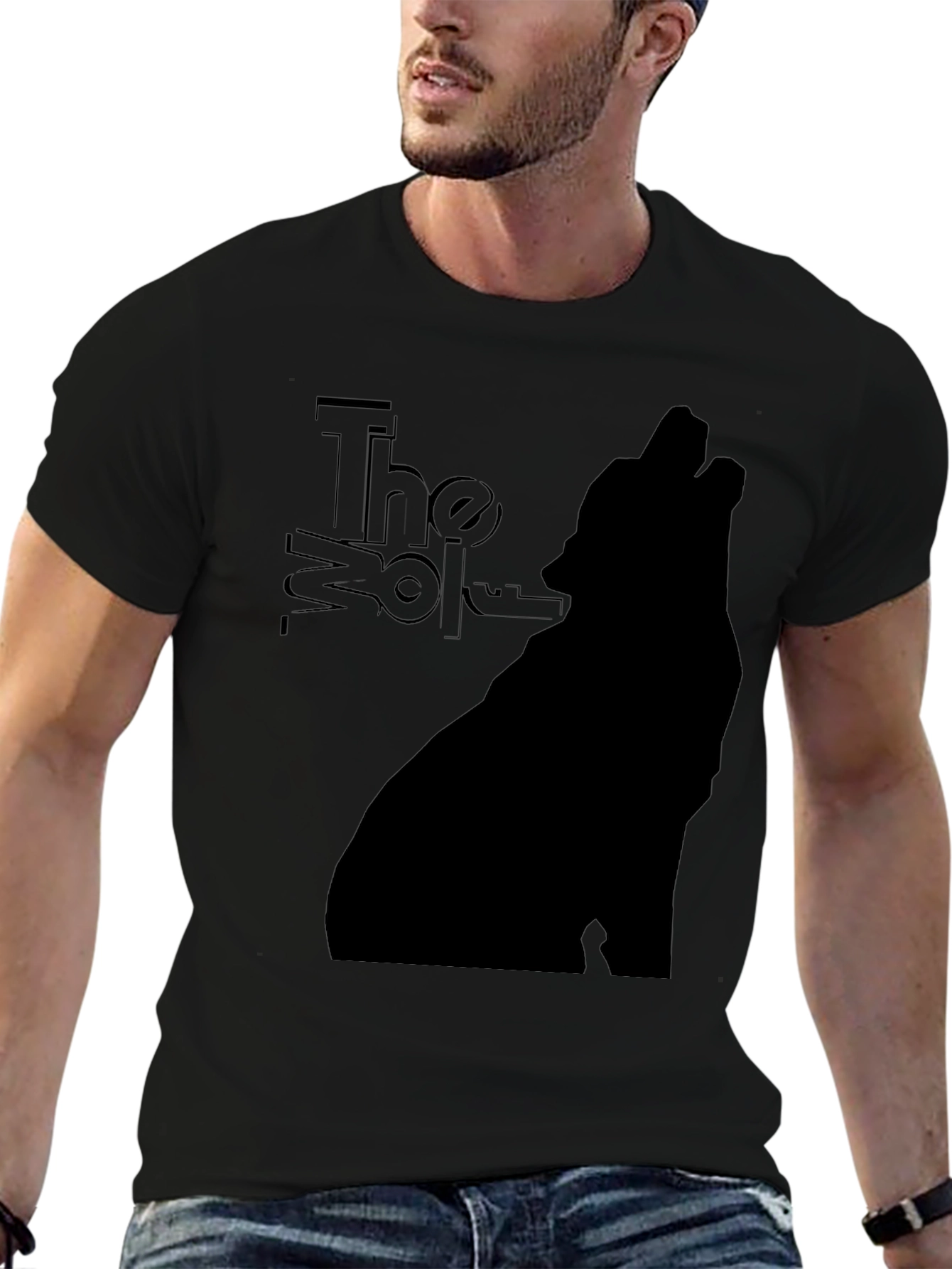 The Wolf Graphic T-Shirt - Mens Black Tee