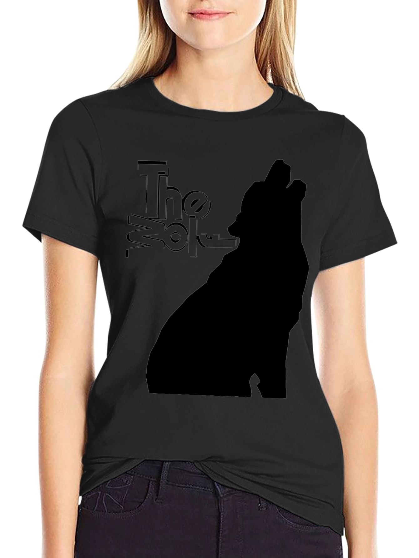 The Wolf Graphic T-Shirt - Mens Black Tee