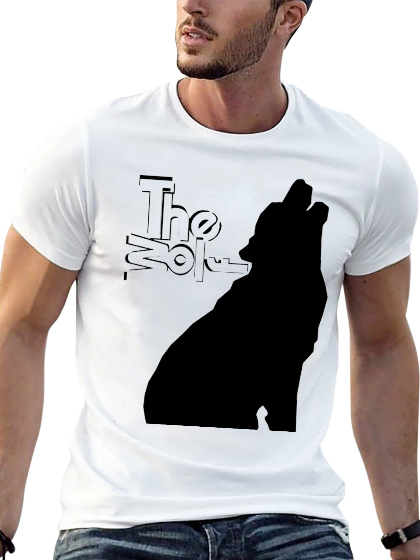 The Wolf Graphic T-Shirt - Mens Black Tee