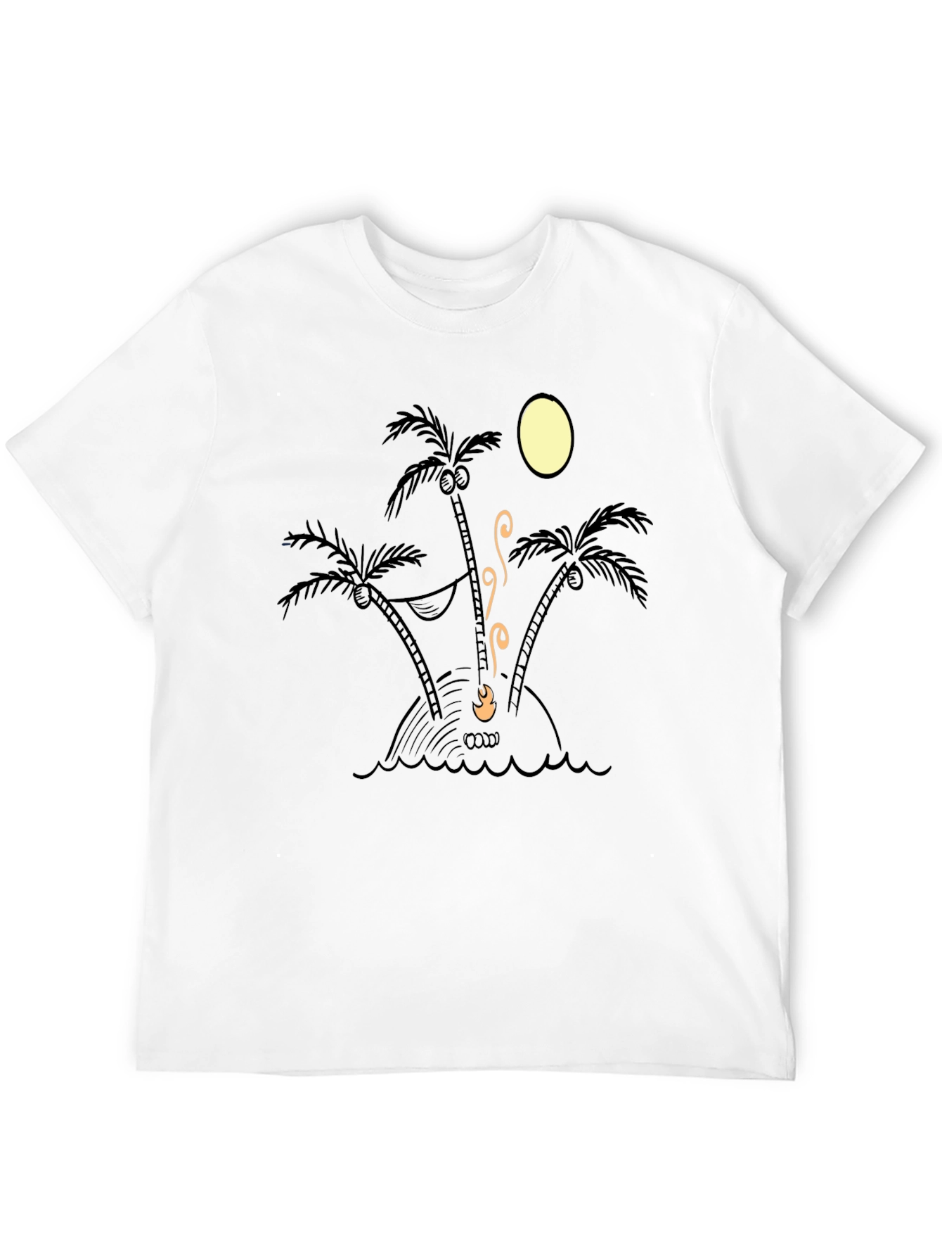 Island Time Tee - Relaxed Fit Palm Tree Design