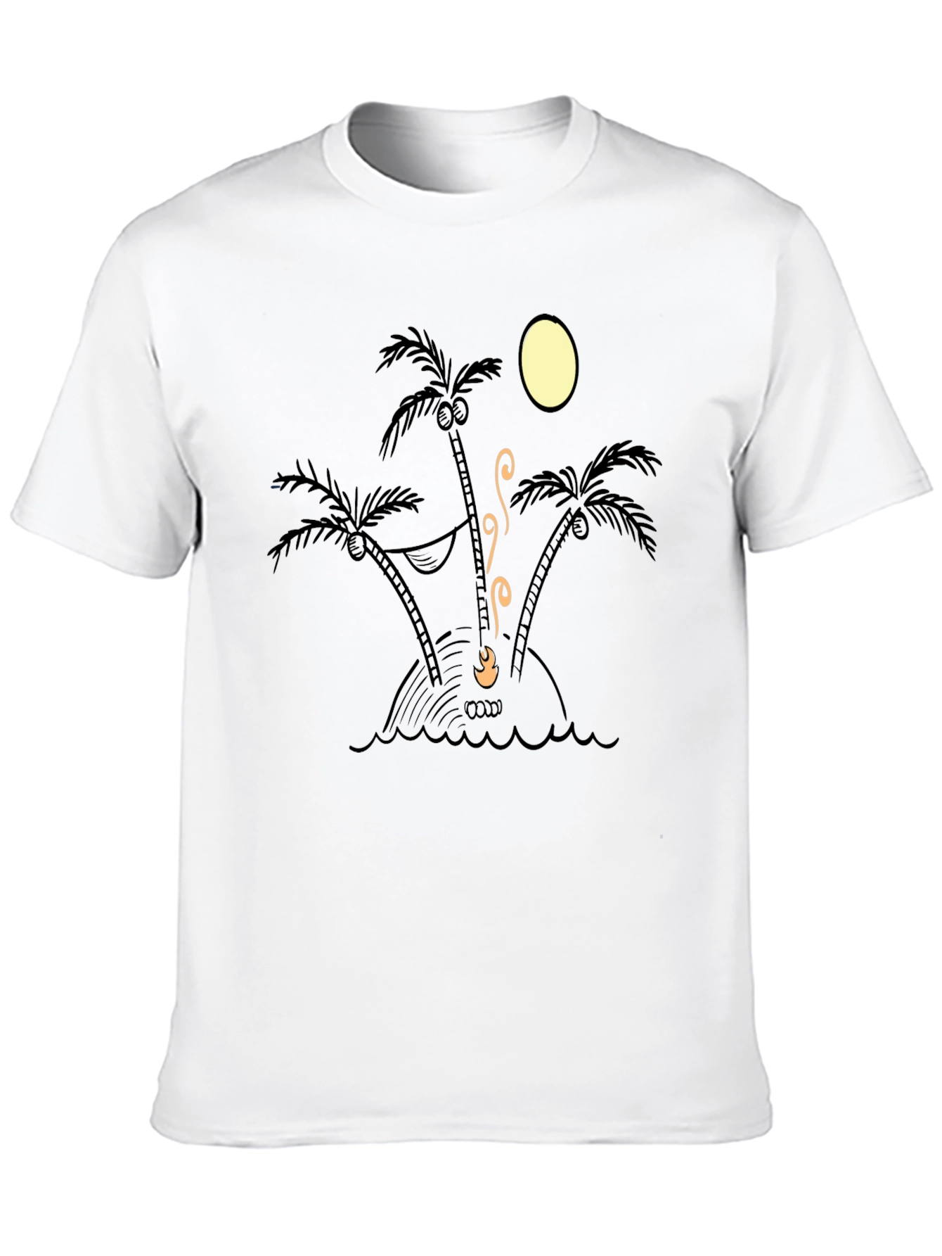 Island Time Tee - Relaxed Fit Palm Tree Design