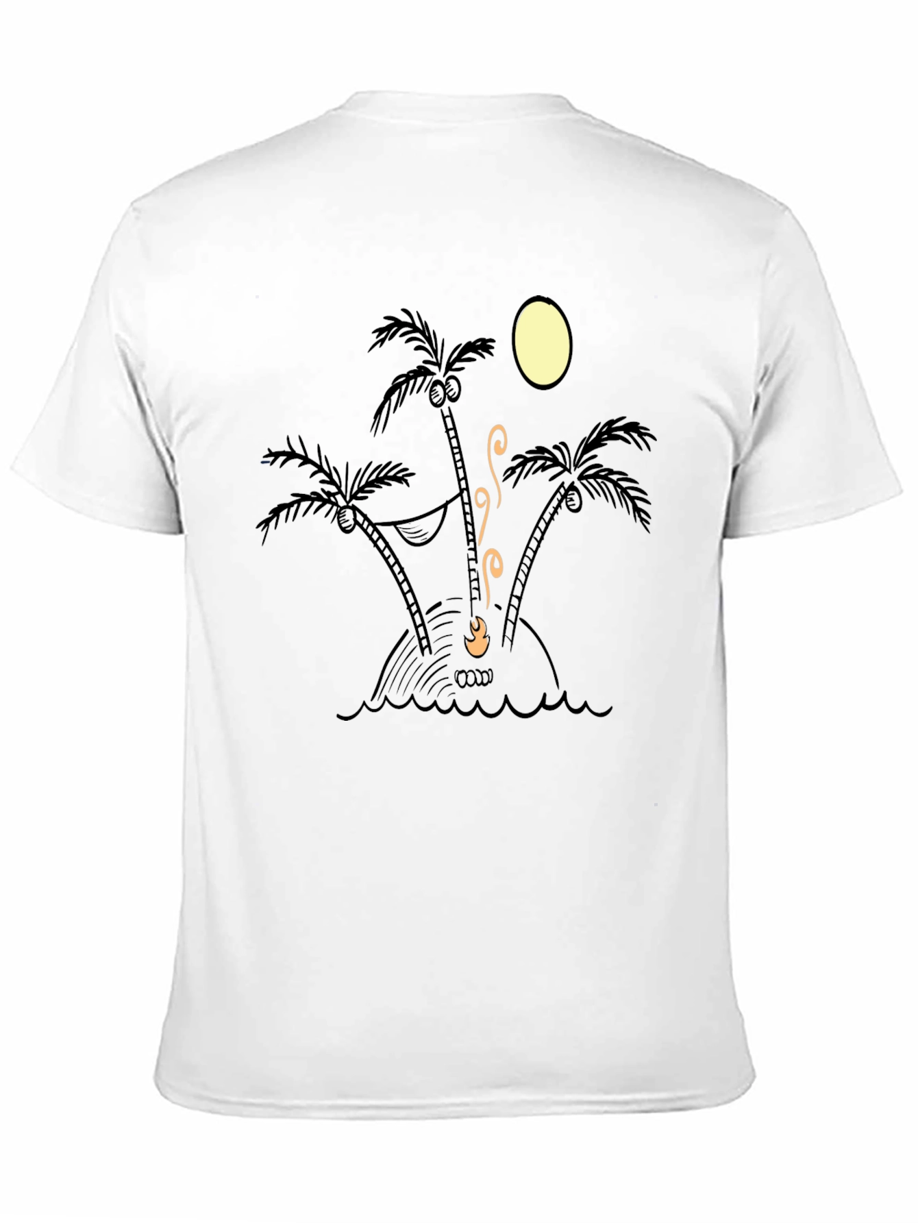 Island Time Tee - Relaxed Fit Palm Tree Design