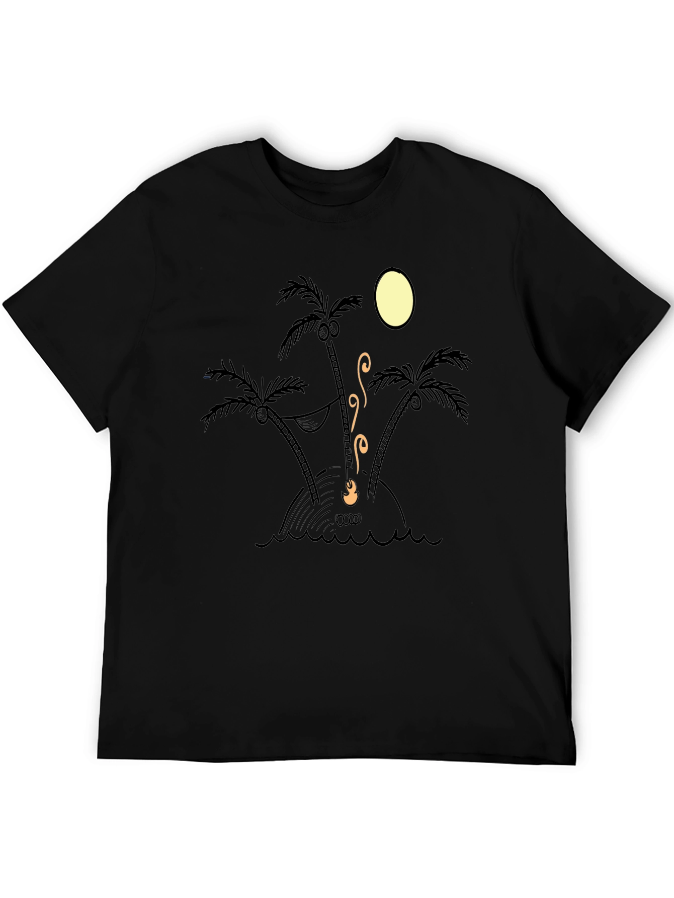 Island Time Tee - Relaxed Fit Palm Tree Design
