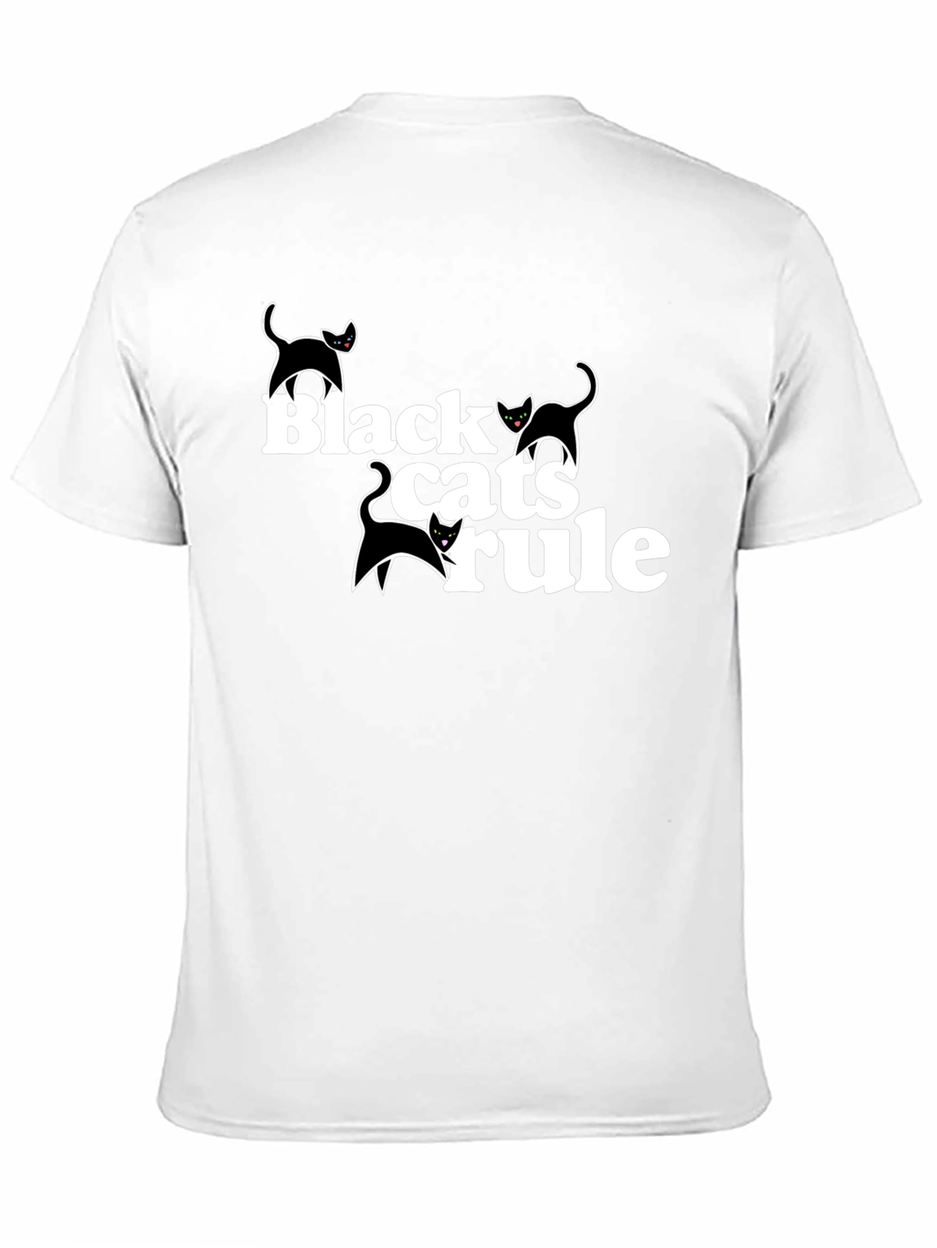 Black Cats Rule T-Shirt - Graphic Tee