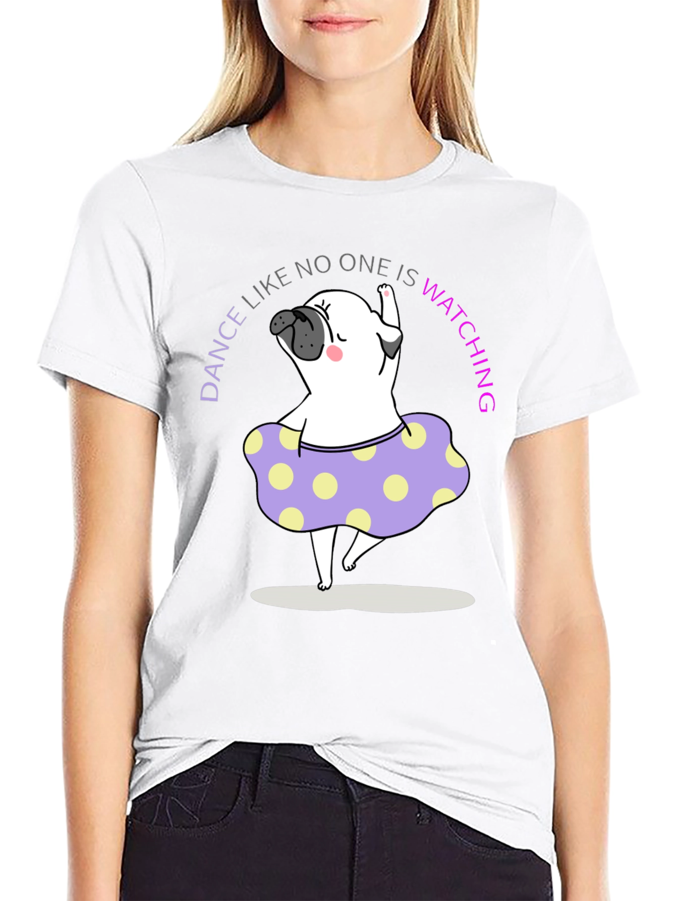 Dancing Pug T-Shirt | Funny Pug Lover Tee | Cute Dog Graphic Shirt | Dog Lover Gift | Free Shipping $50+