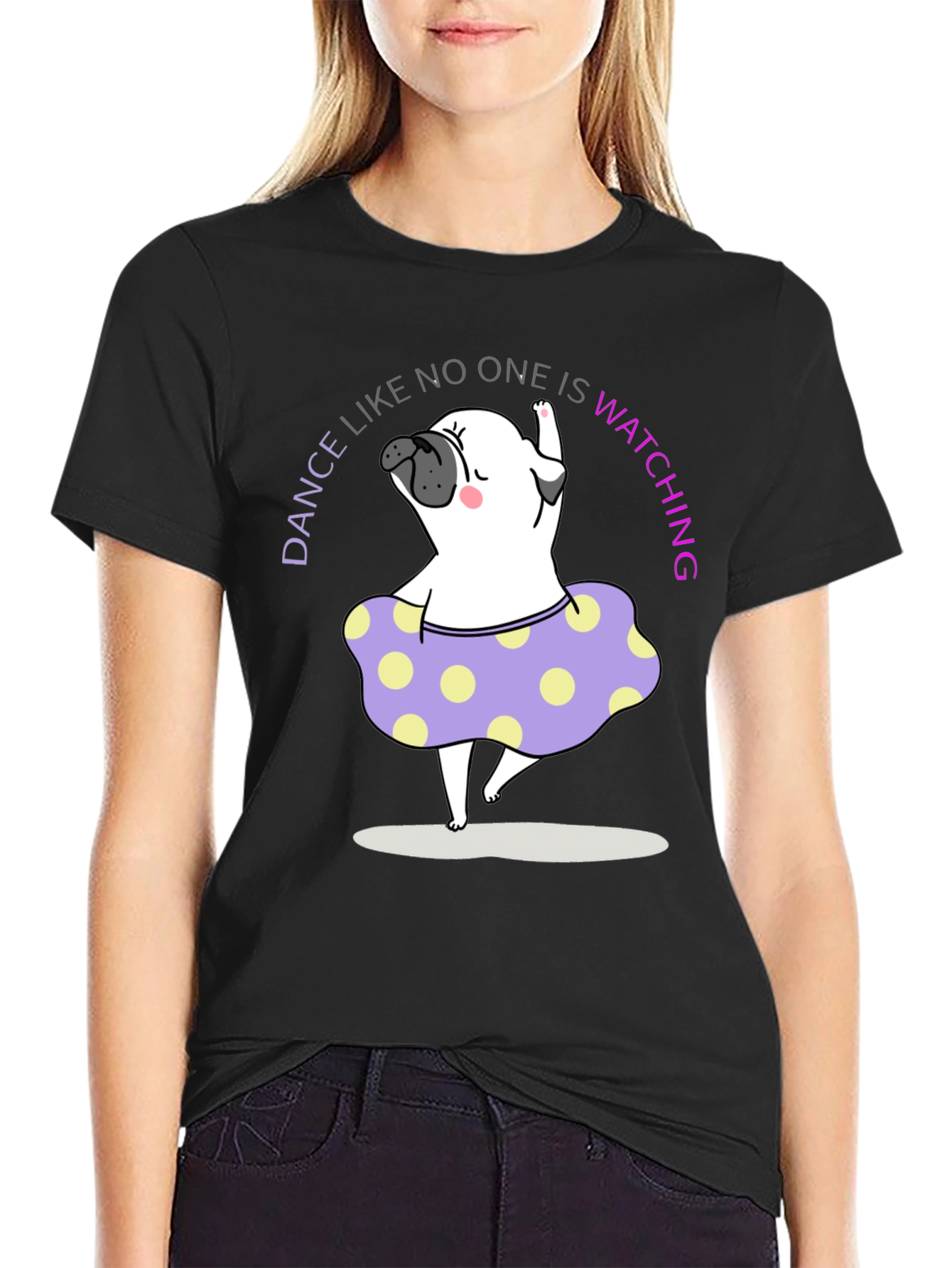 Dancing Pug T-Shirt | Funny Pug Lover Tee | Cute Dog Graphic Shirt | Dog Lover Gift | Free Shipping $50+