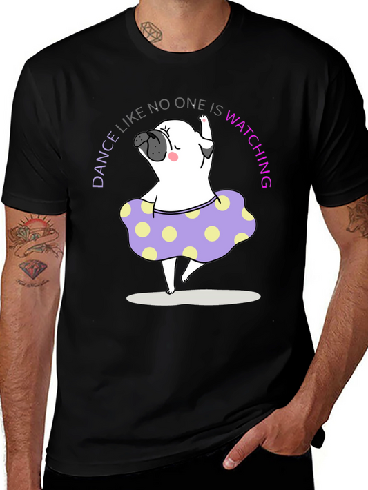 Dancing Pug T-Shirt | Funny Pug Lover Tee | Cute Dog Graphic Shirt | Dog Lover Gift | Free Shipping $50+