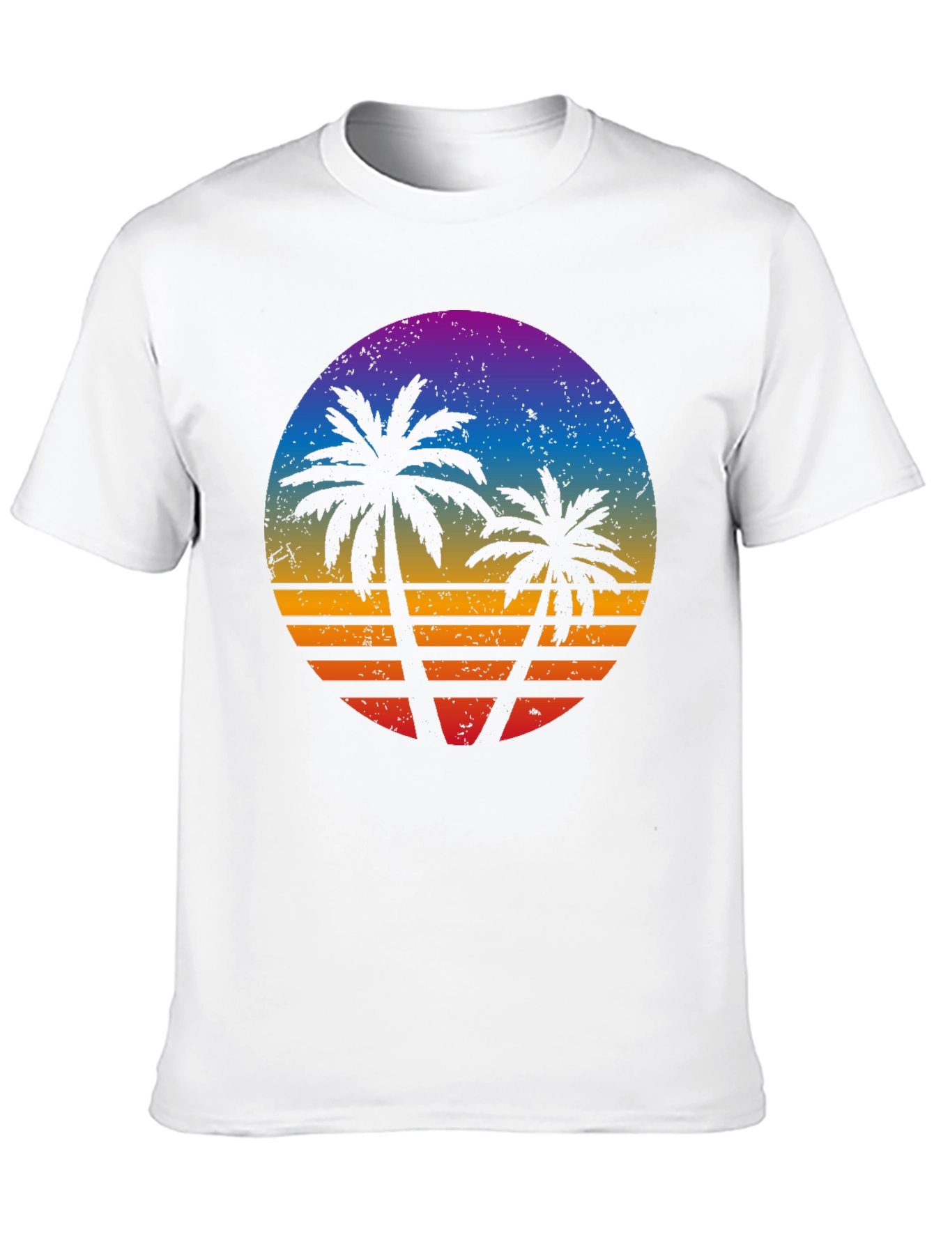 Retro Sunset Palm Tree T-Shirt