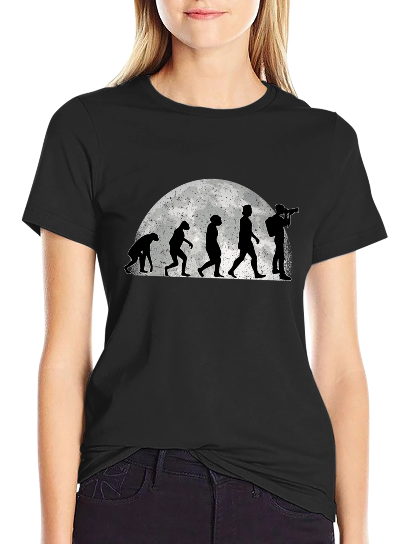 Evolution of Photographer T-Shirt - Black