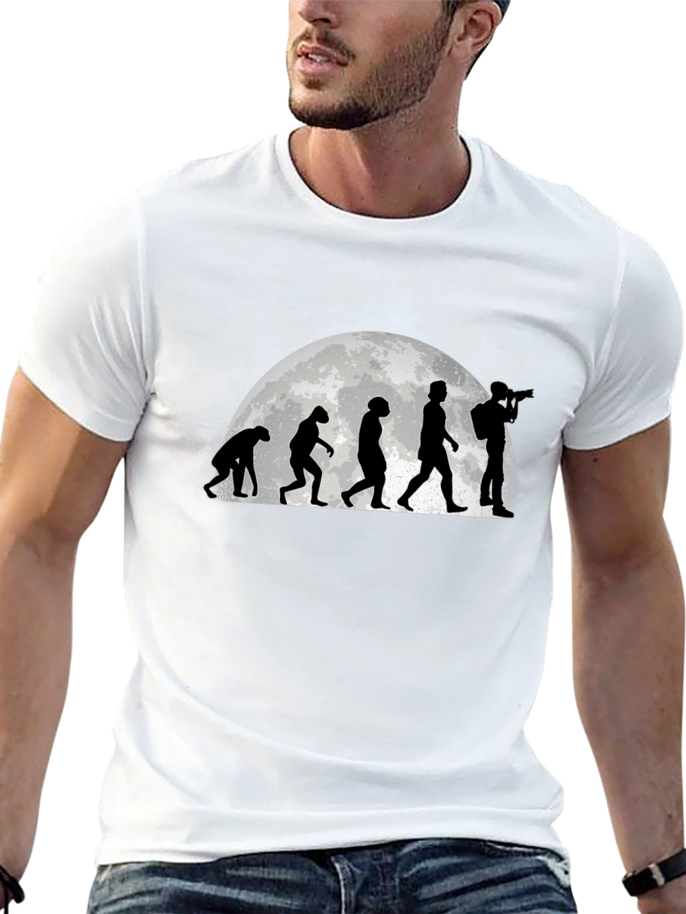 Evolution of Photographer T-Shirt - Black