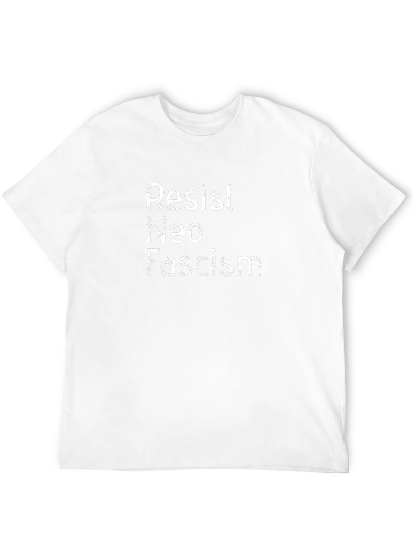 Resist Neo Fascism Black Graphic T-Shirt