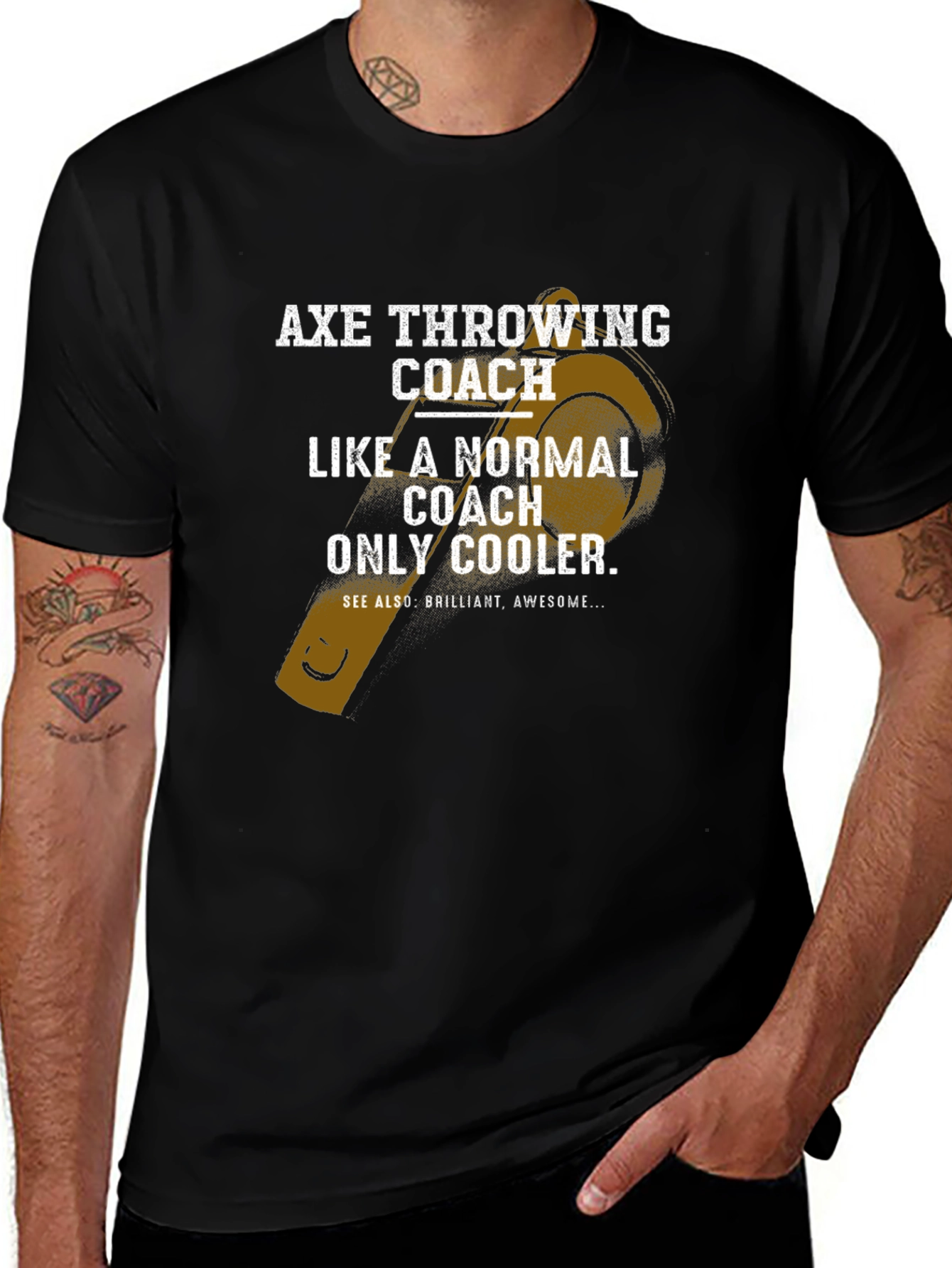 Axe Throwing Coach T-Shirt - Cool & Unique Tee