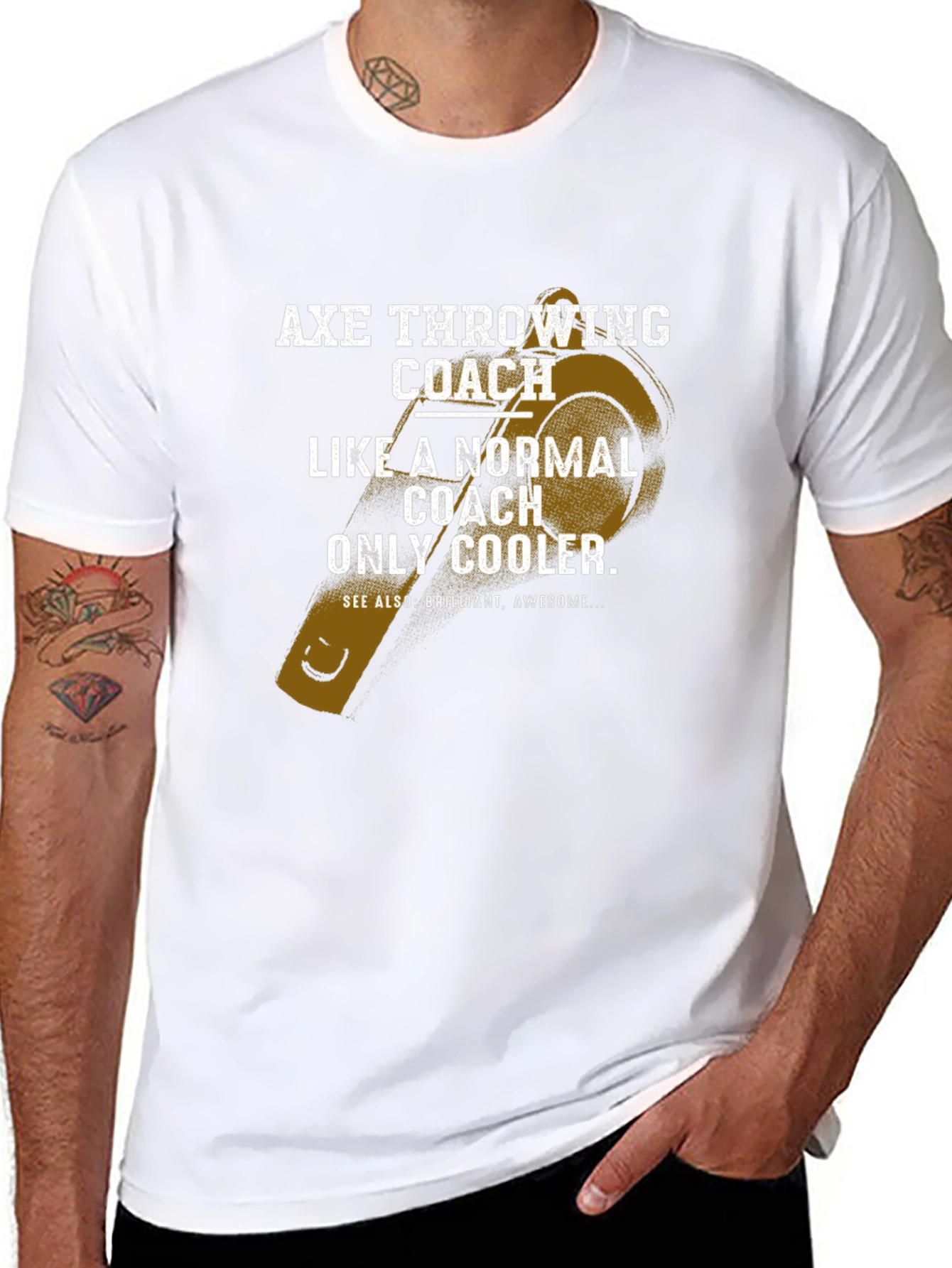 Axe Throwing Coach T-Shirt - Cool & Unique Tee