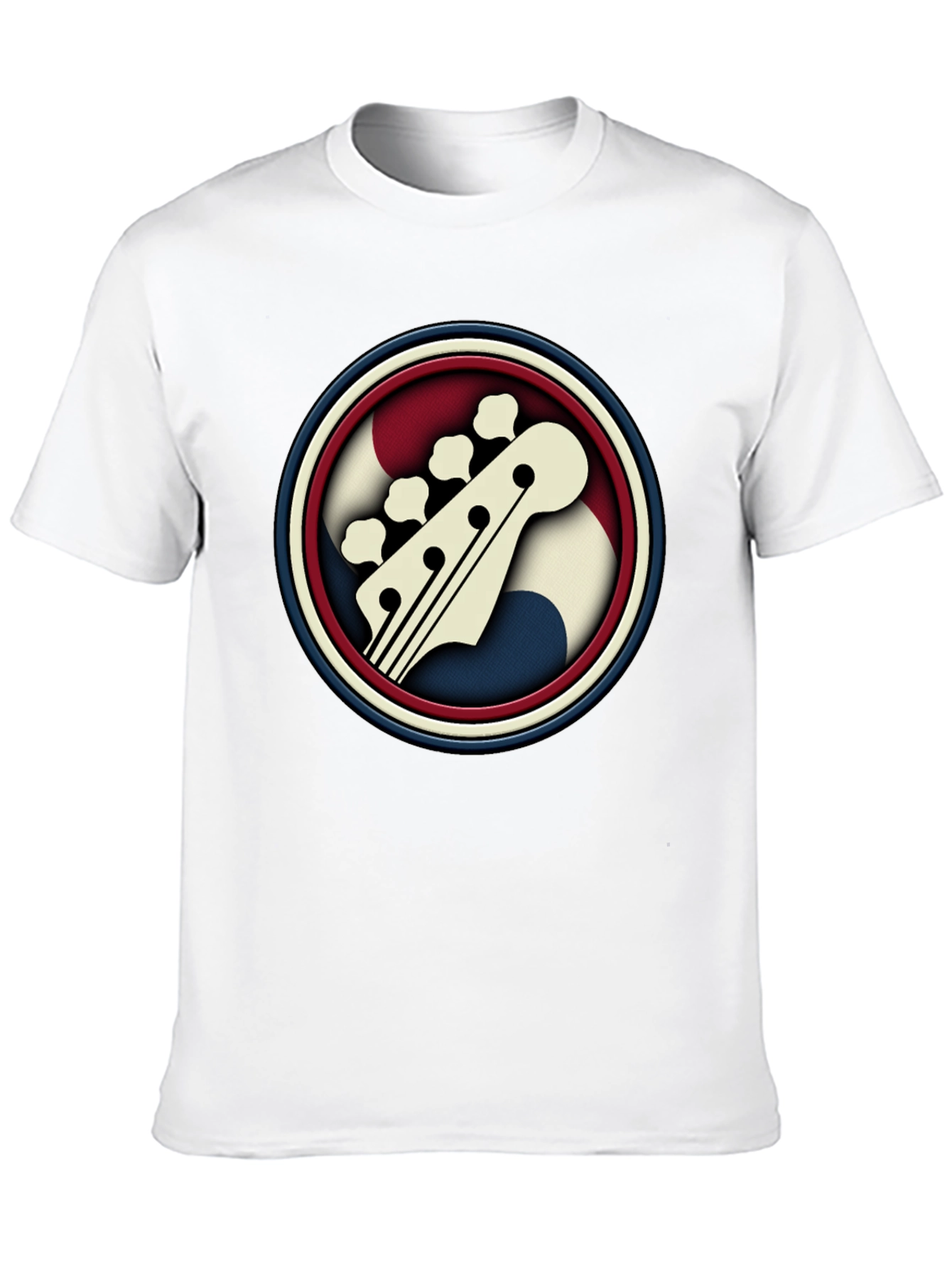 Retro Bass Guitar T-Shirt - Cool Music Tee