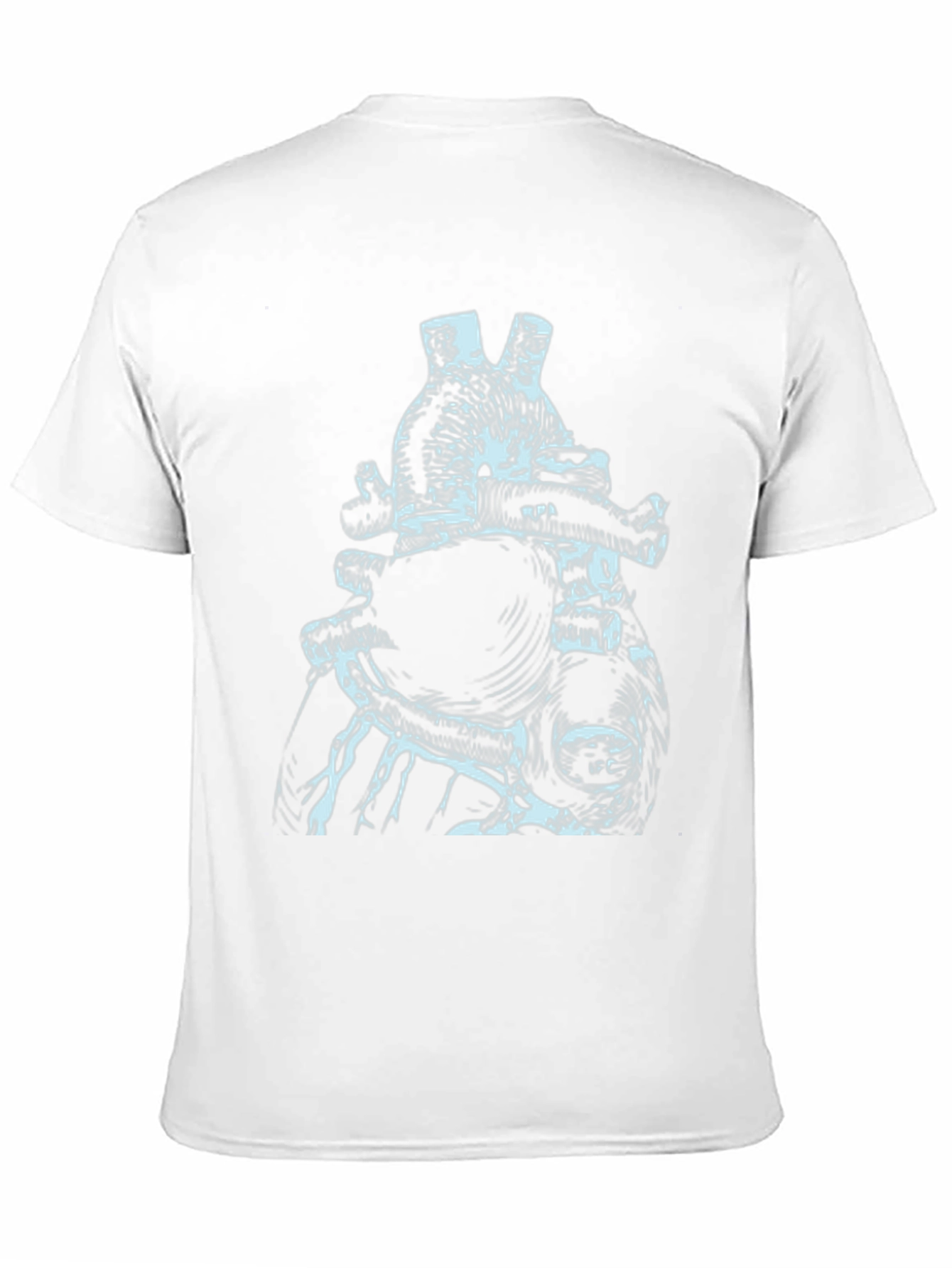 Anatomical Heart Print Black T-Shirt