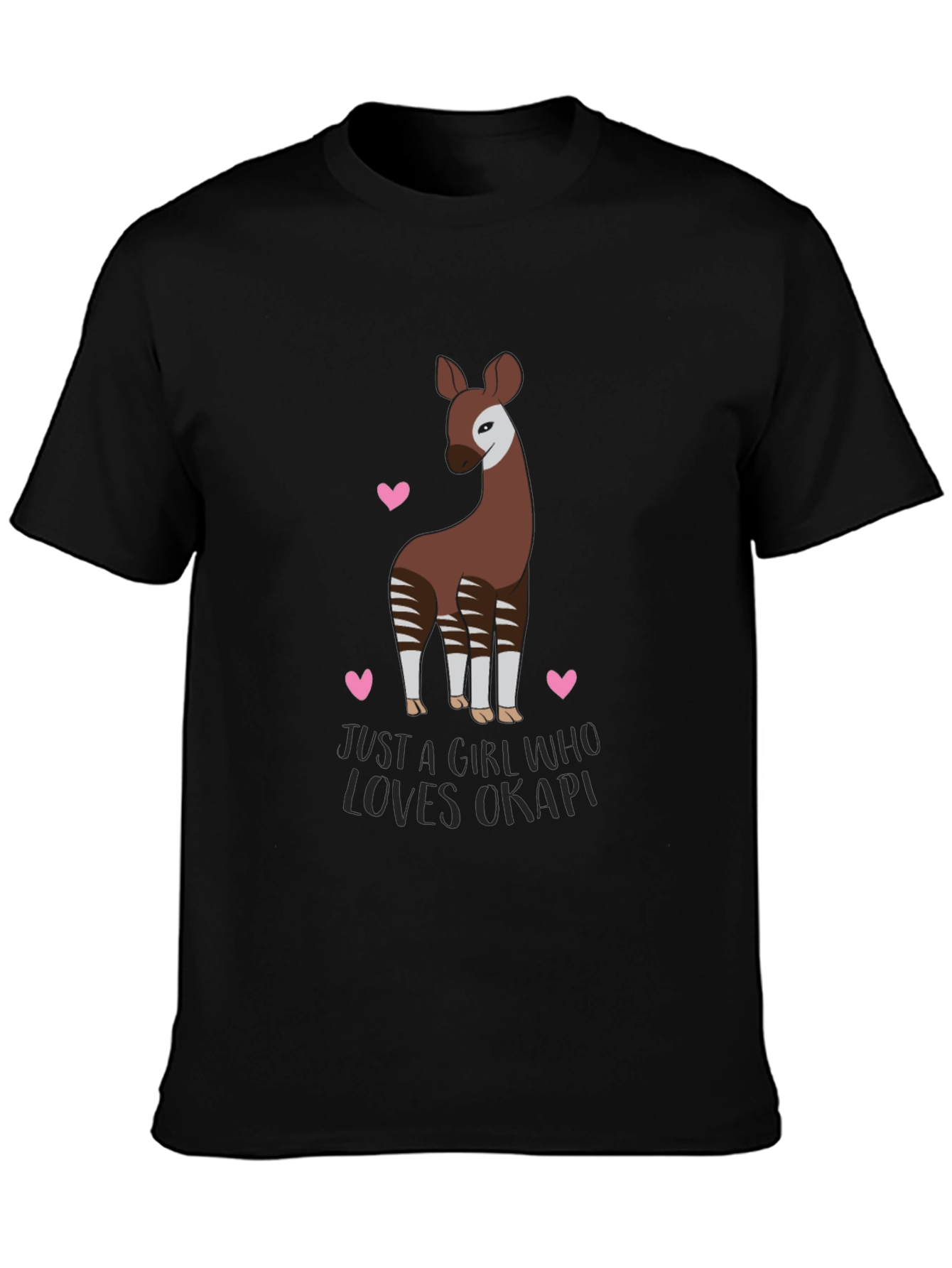 Okapi Lover T-Shirt - Cute Animal Graphic Tee