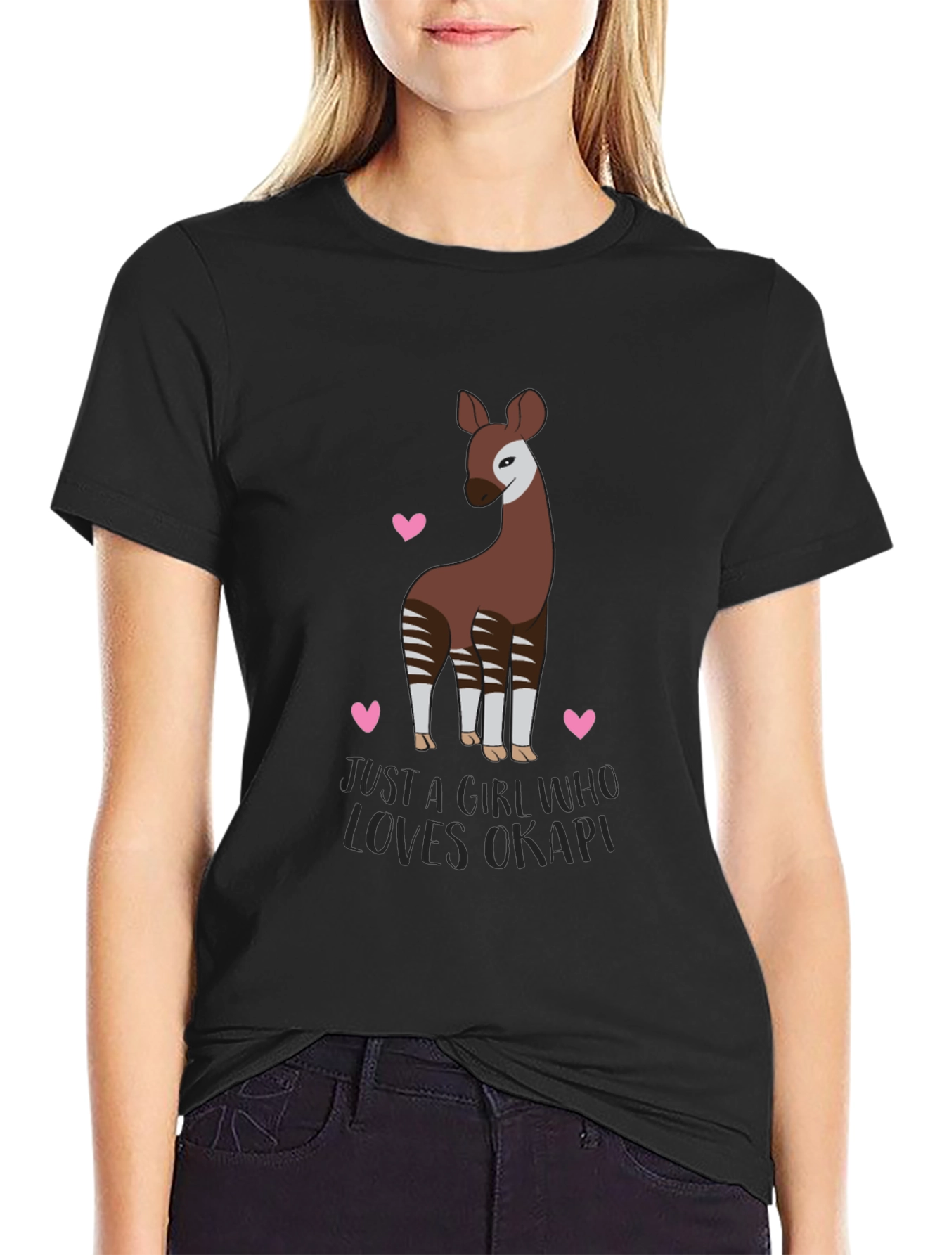 Okapi Lover T-Shirt - Cute Animal Graphic Tee