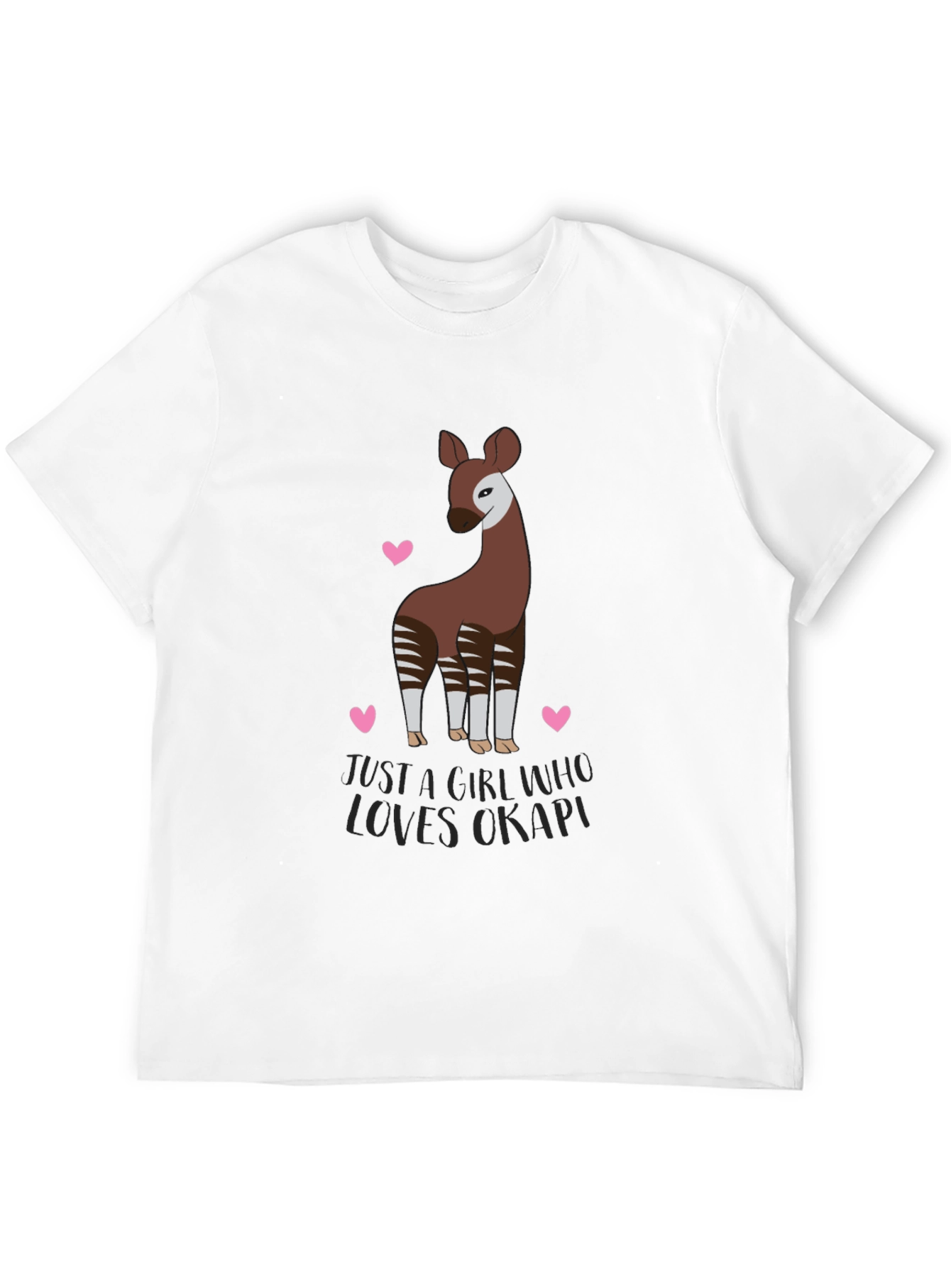 Okapi Lover T-Shirt - Cute Animal Graphic Tee