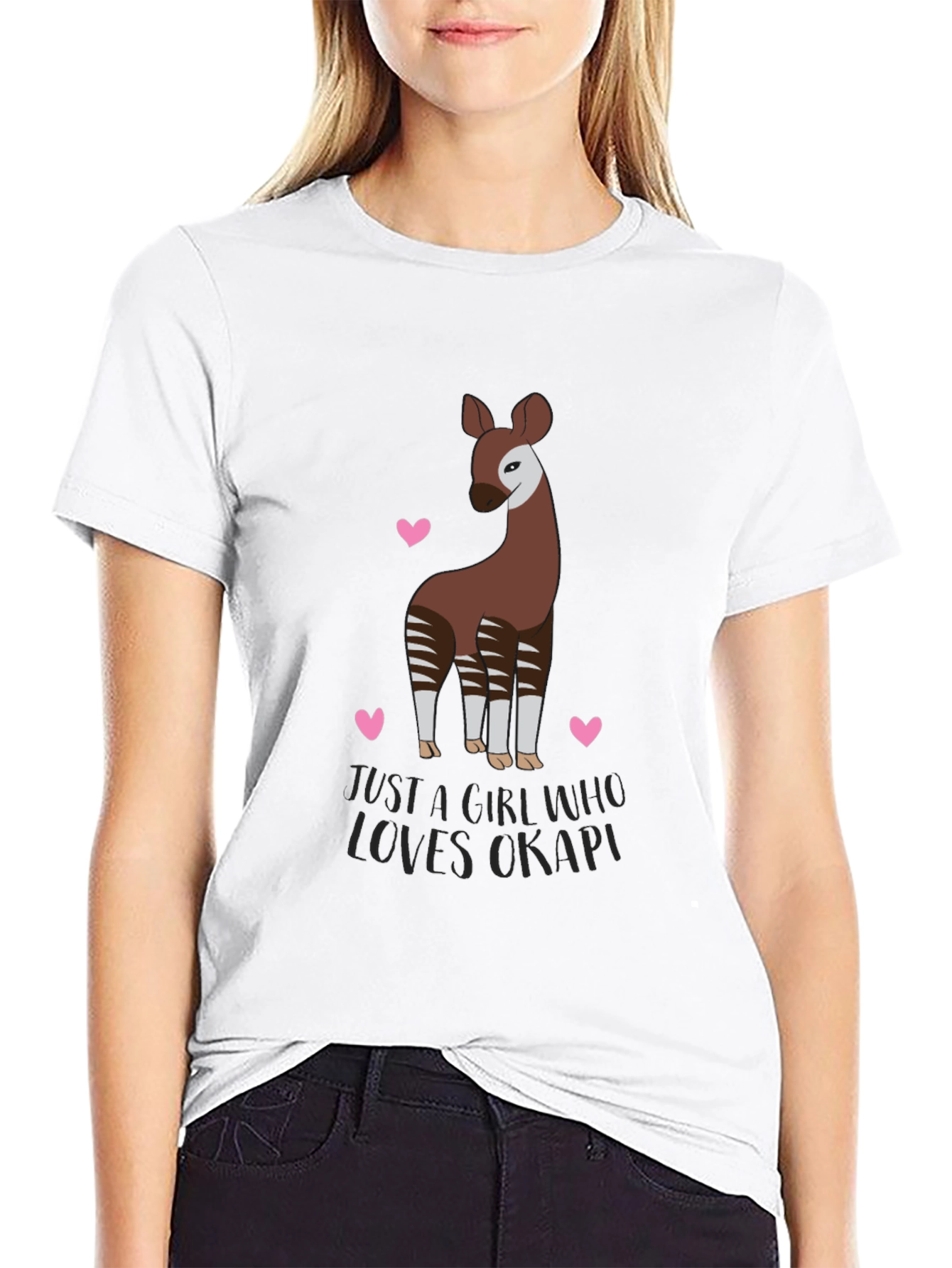 Okapi Lover T-Shirt - Cute Animal Graphic Tee