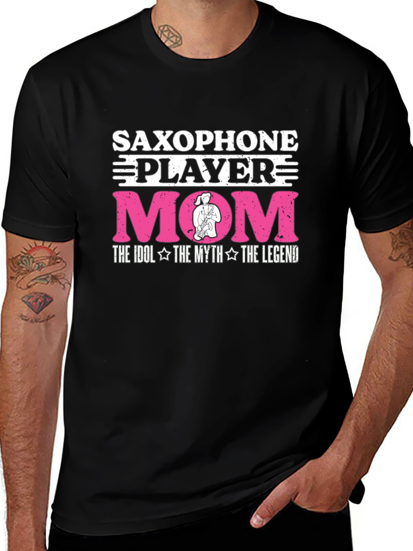 Saxophone Player Mom T-Shirt: Idol Myth Legend