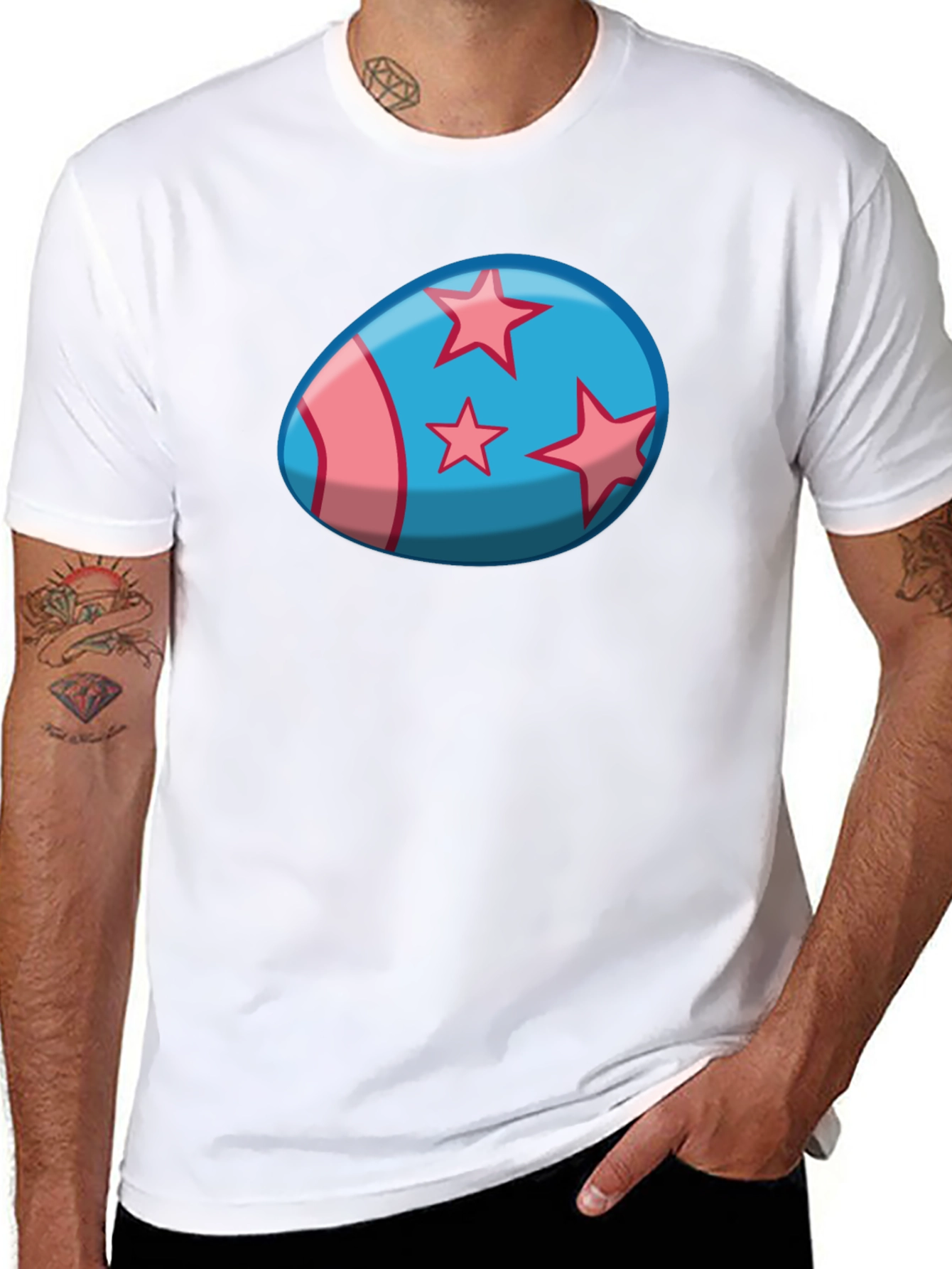 Starry Egg Graphic Tee - Stylish Casual Wear
