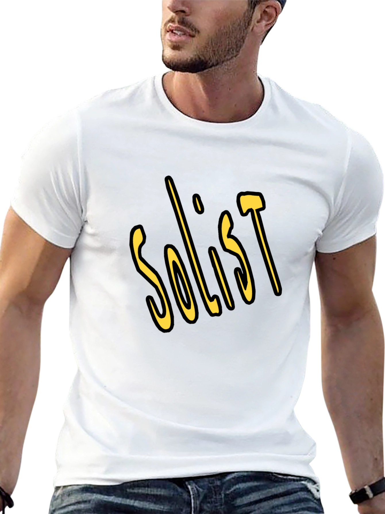 Soloist Graphic Tee - Soft Black Cotton T-Shirt