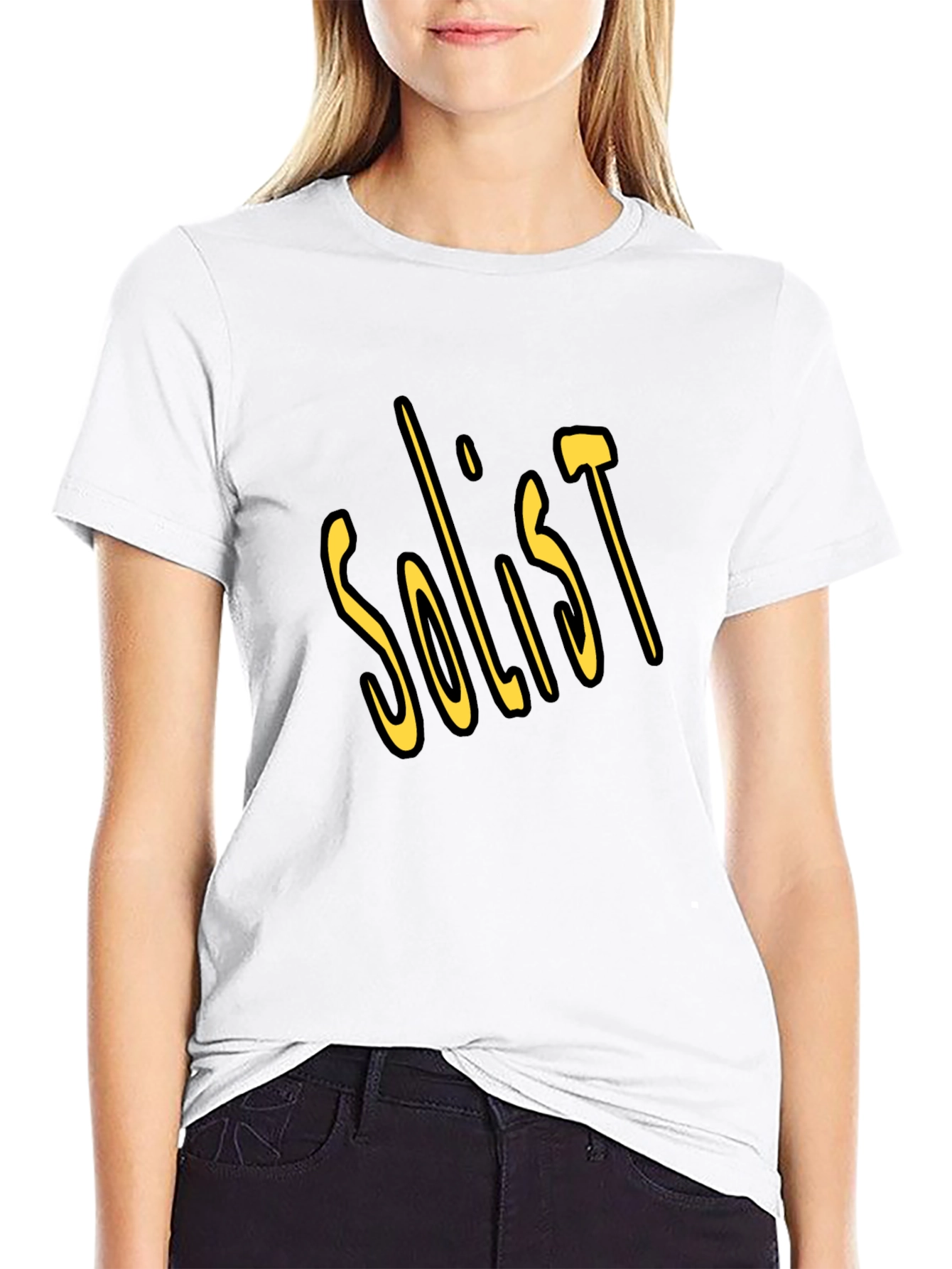 Soloist Graphic Tee - Soft Black Cotton T-Shirt