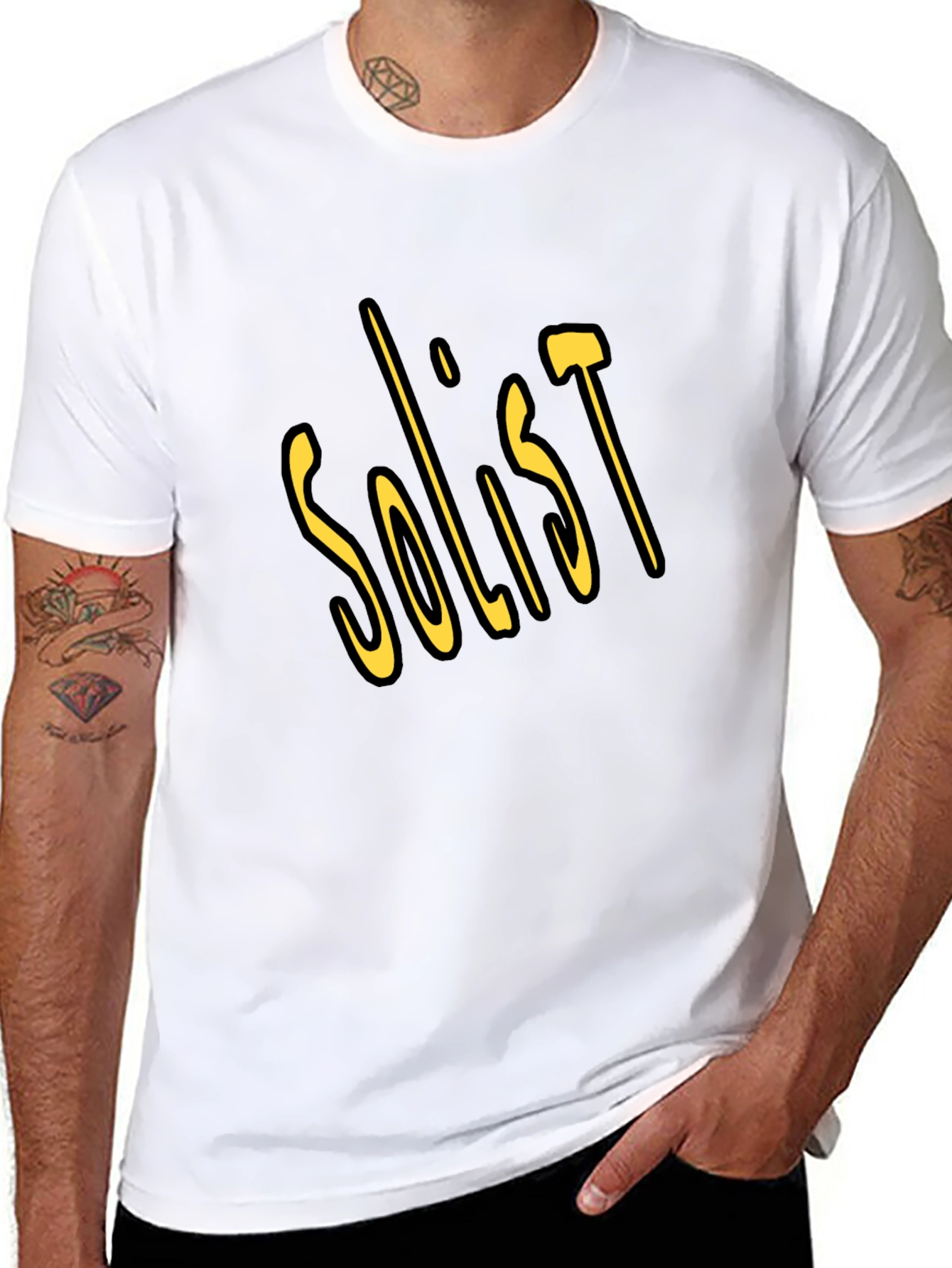 Soloist Graphic Tee - Soft Black Cotton T-Shirt