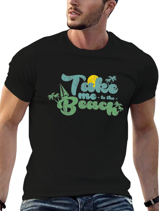 Take Me to the Beach Black T-Shirt