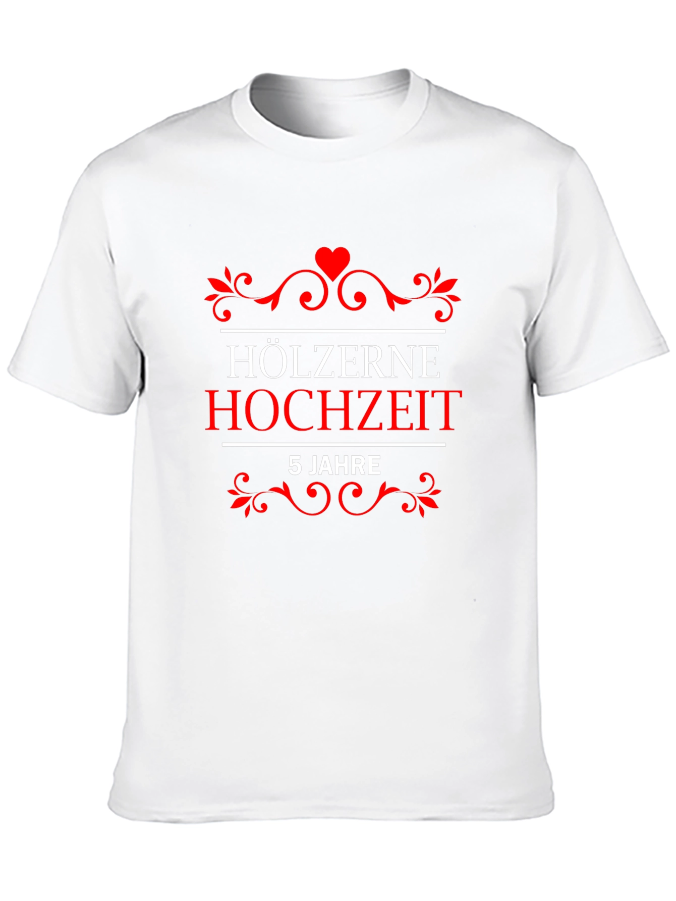 Holzerne Hochzeit 5 Jahre Anniversary T-Shirt