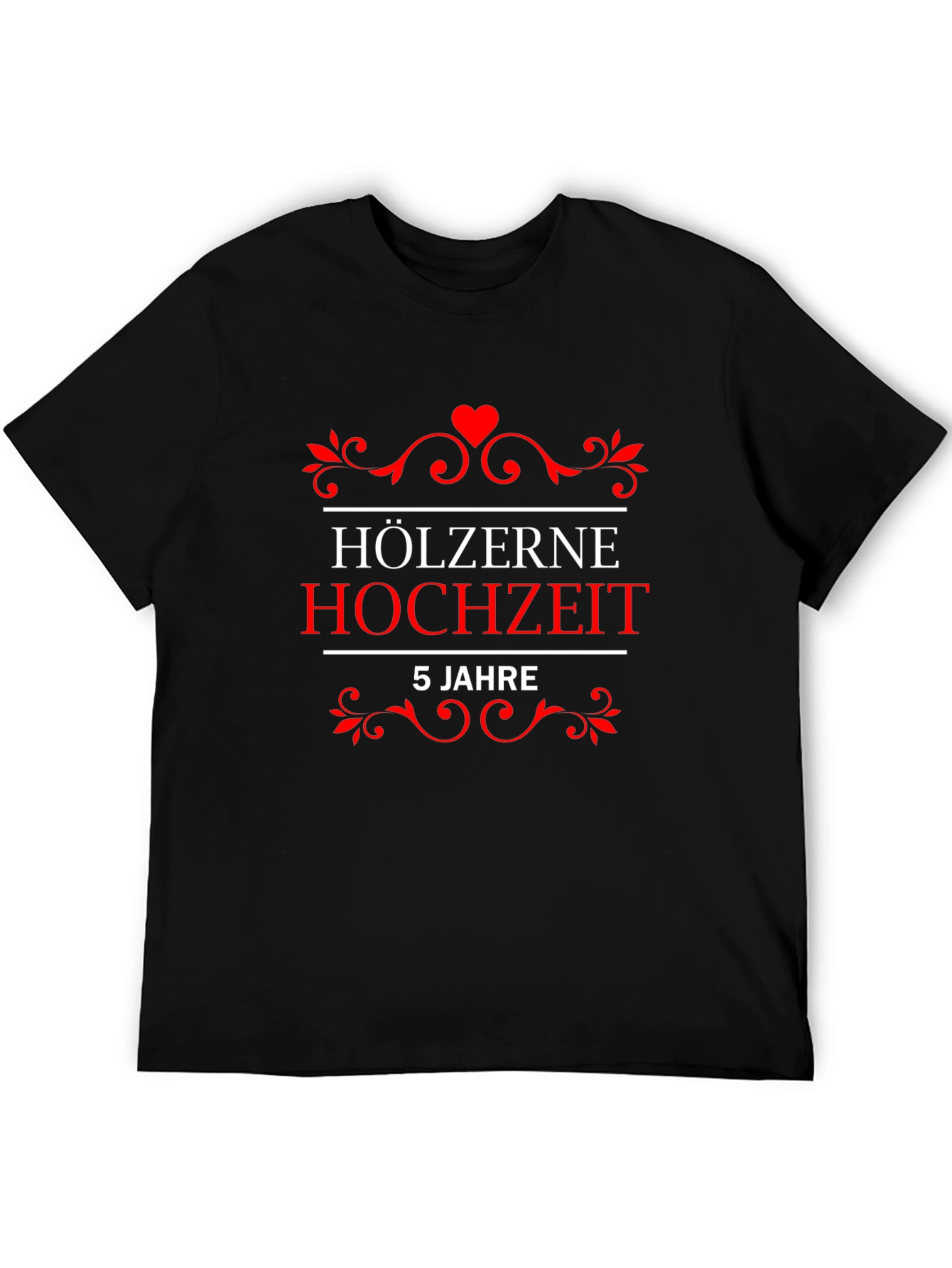Holzerne Hochzeit 5 Jahre Anniversary T-Shirt