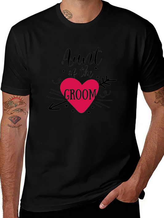 Aunt of the Groom T-Shirt | Wedding Celebration Tee | Funny Family Wedding Shirt | Gift for Aunt | Free Shipping $50+