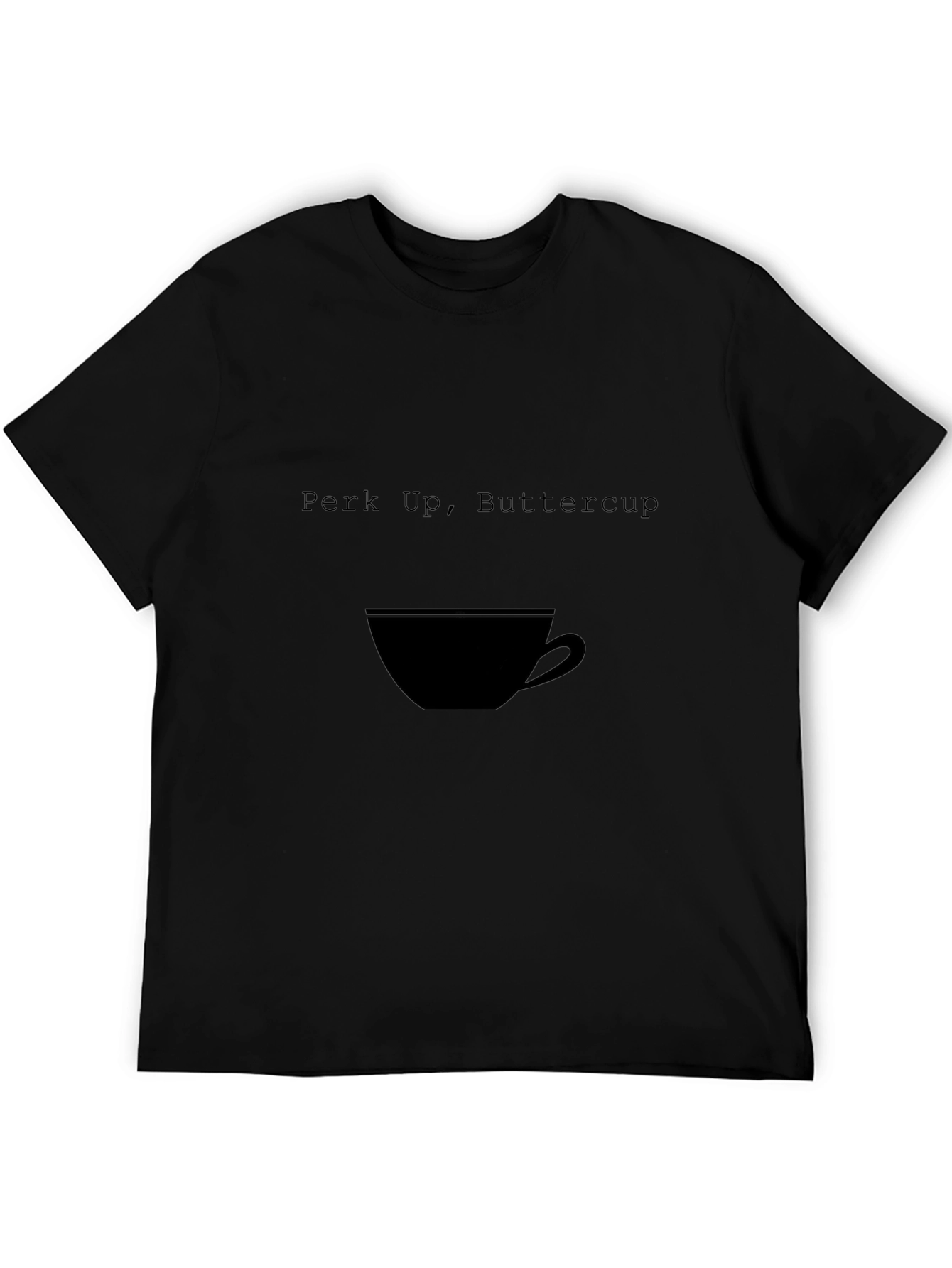 Perk Up Buttercup Black Graphic Tee