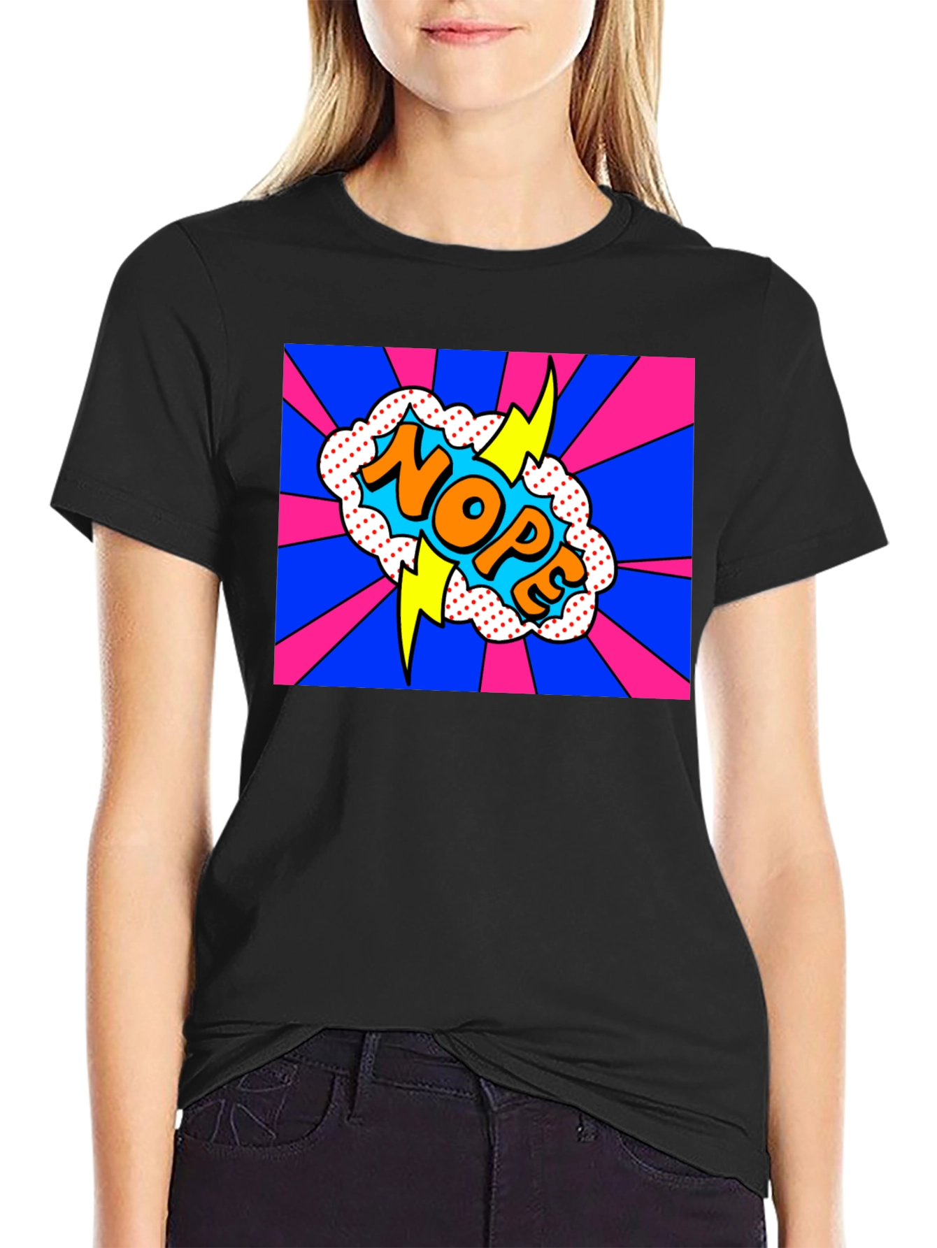 NOPE Pop Art Graphic Tee - Bold & Fun!