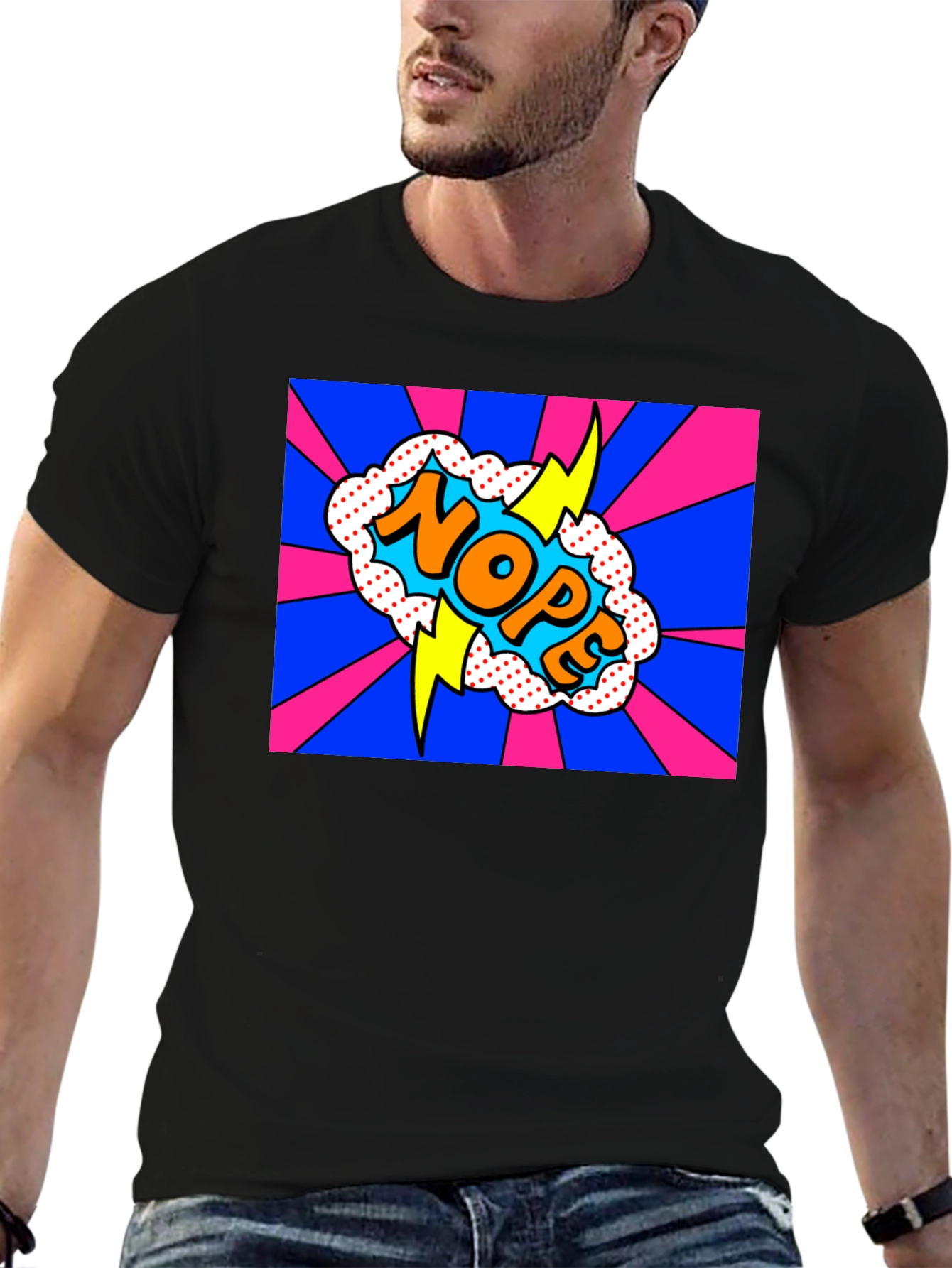 NOPE Pop Art Graphic Tee - Bold & Fun!