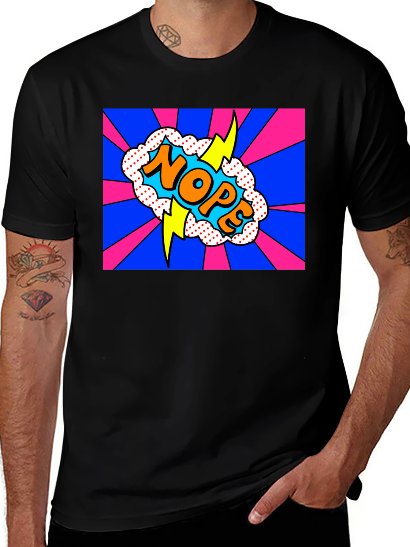 NOPE Pop Art Graphic Tee - Bold & Fun!
