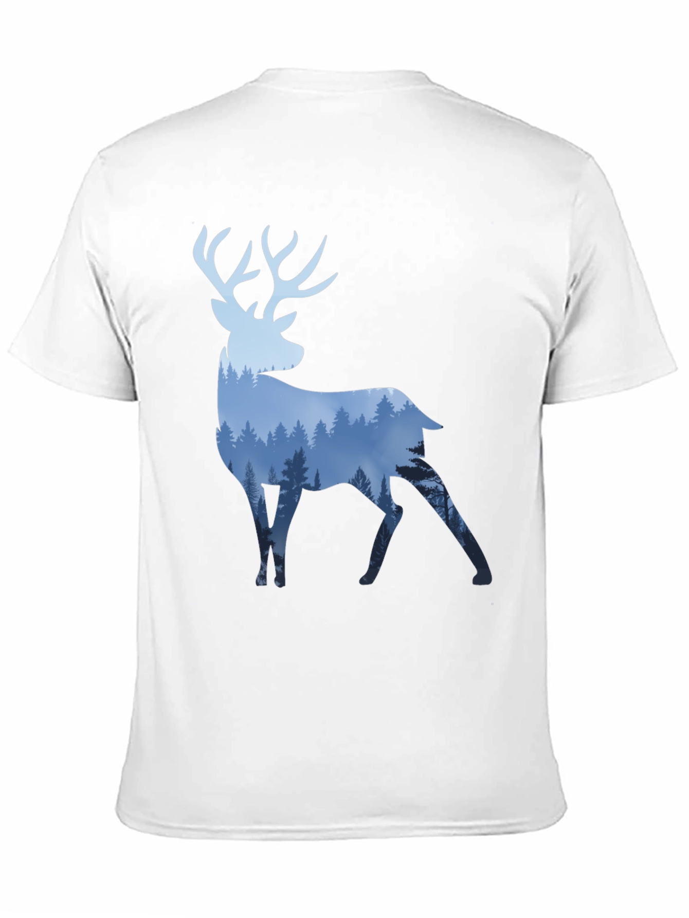 Deer Forest Graphic Tee - Mens Black T-Shirt