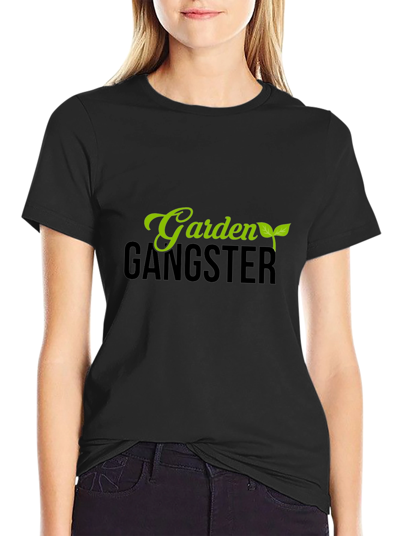Garden Gangster Black T-Shirt - Urban Gardening Style