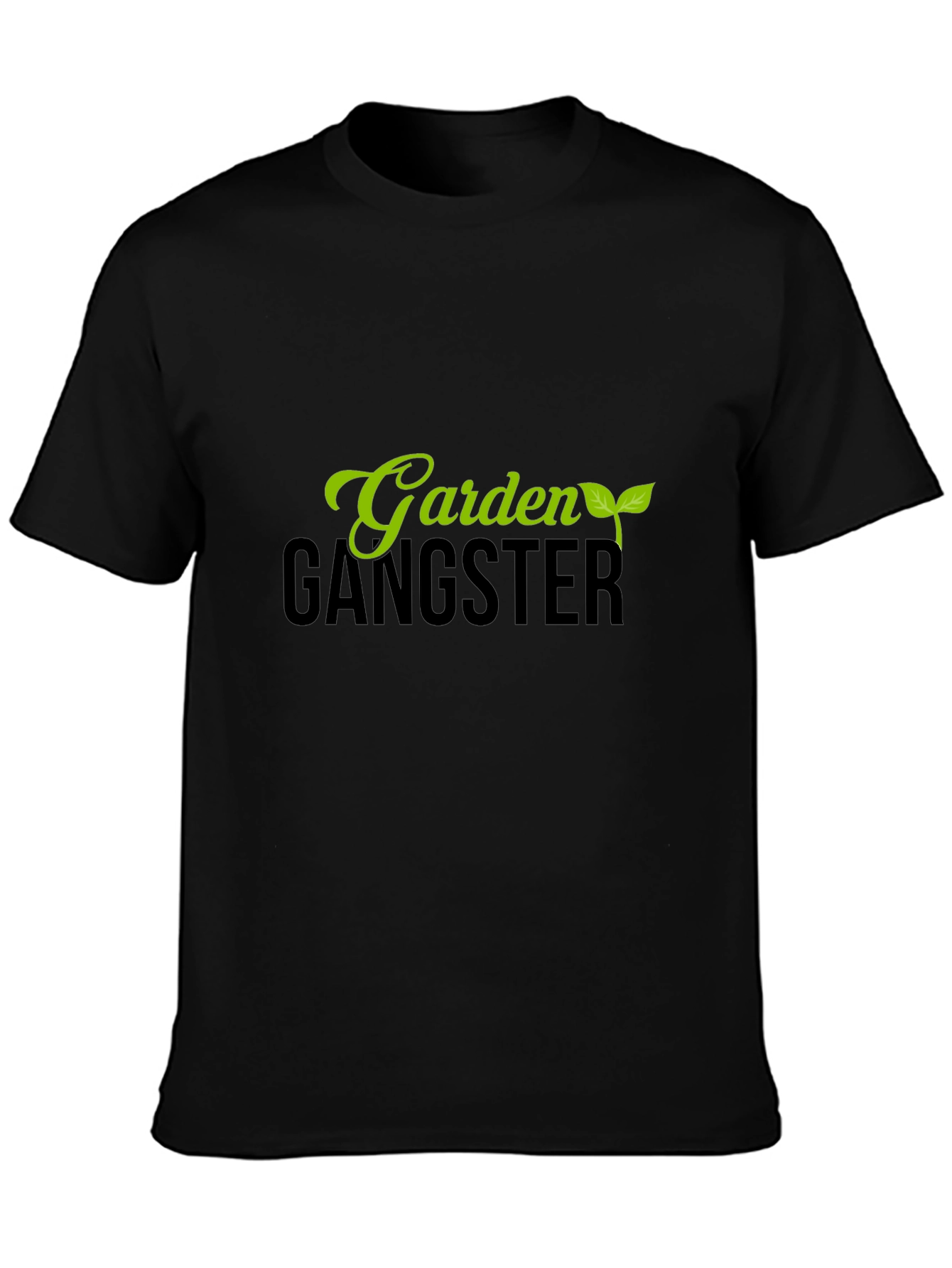 Garden Gangster Black T-Shirt - Urban Gardening Style