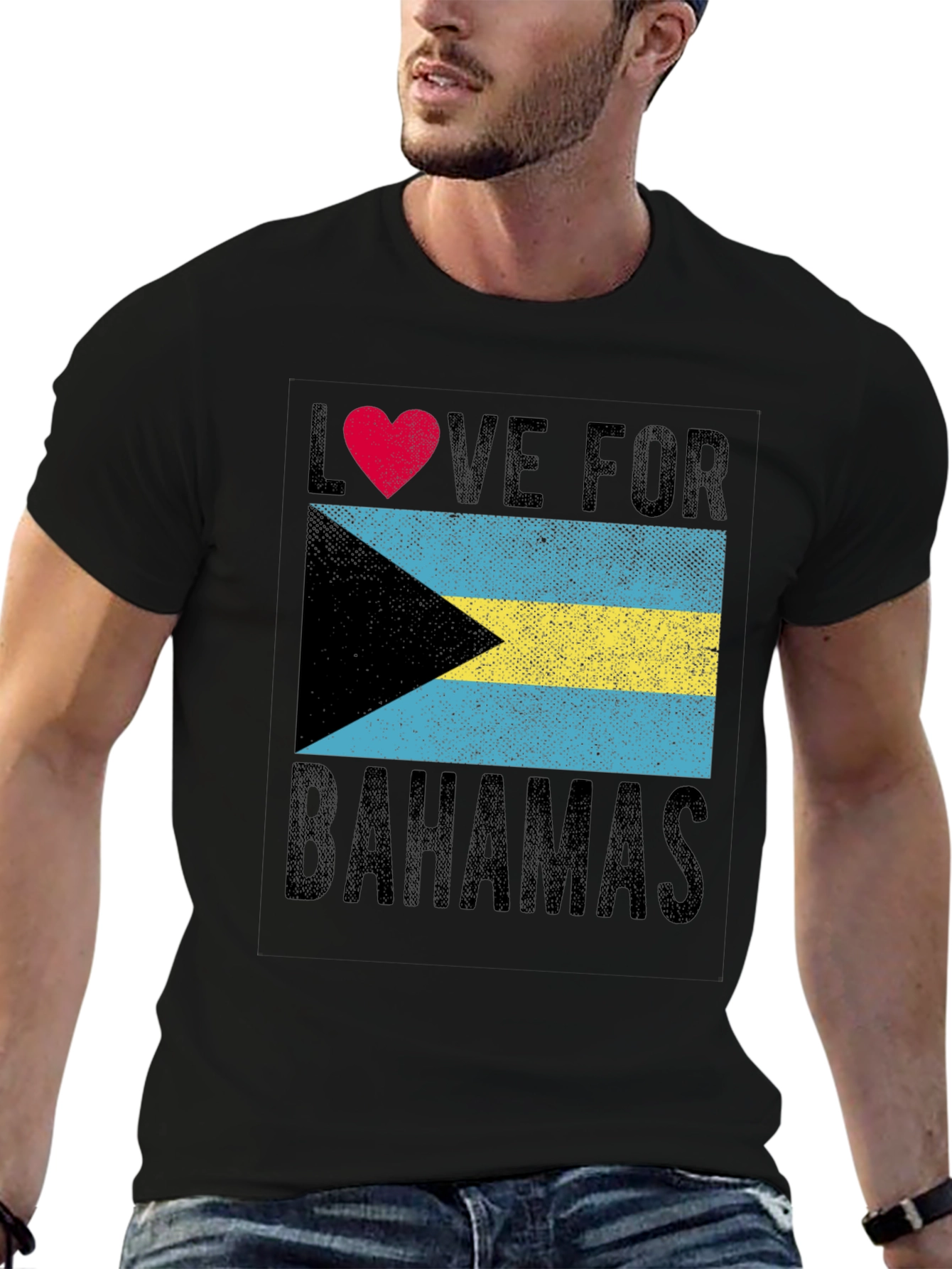 Love for Bahamas T-Shirt Black