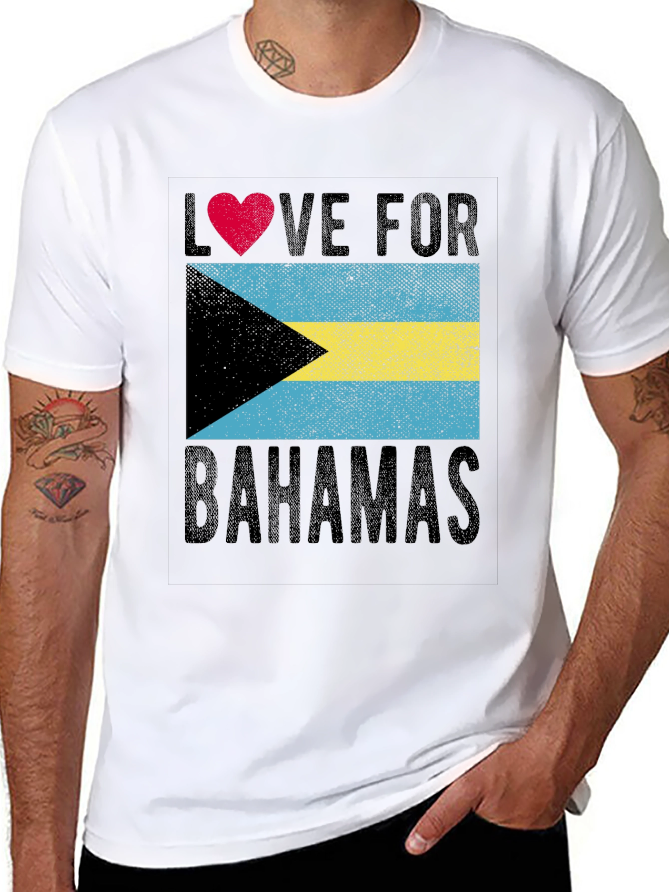 Love for Bahamas T-Shirt Black