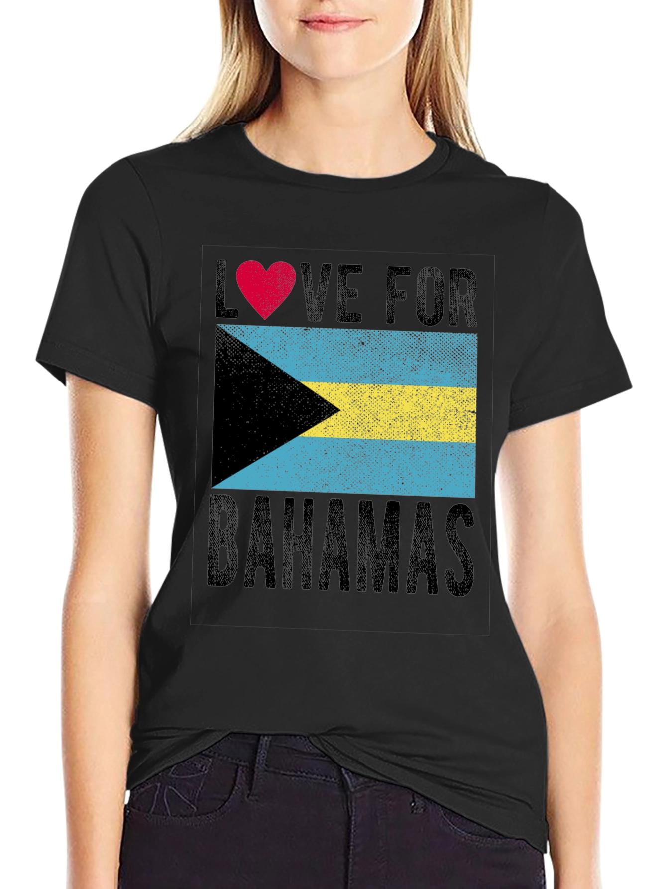 Love for Bahamas T-Shirt Black