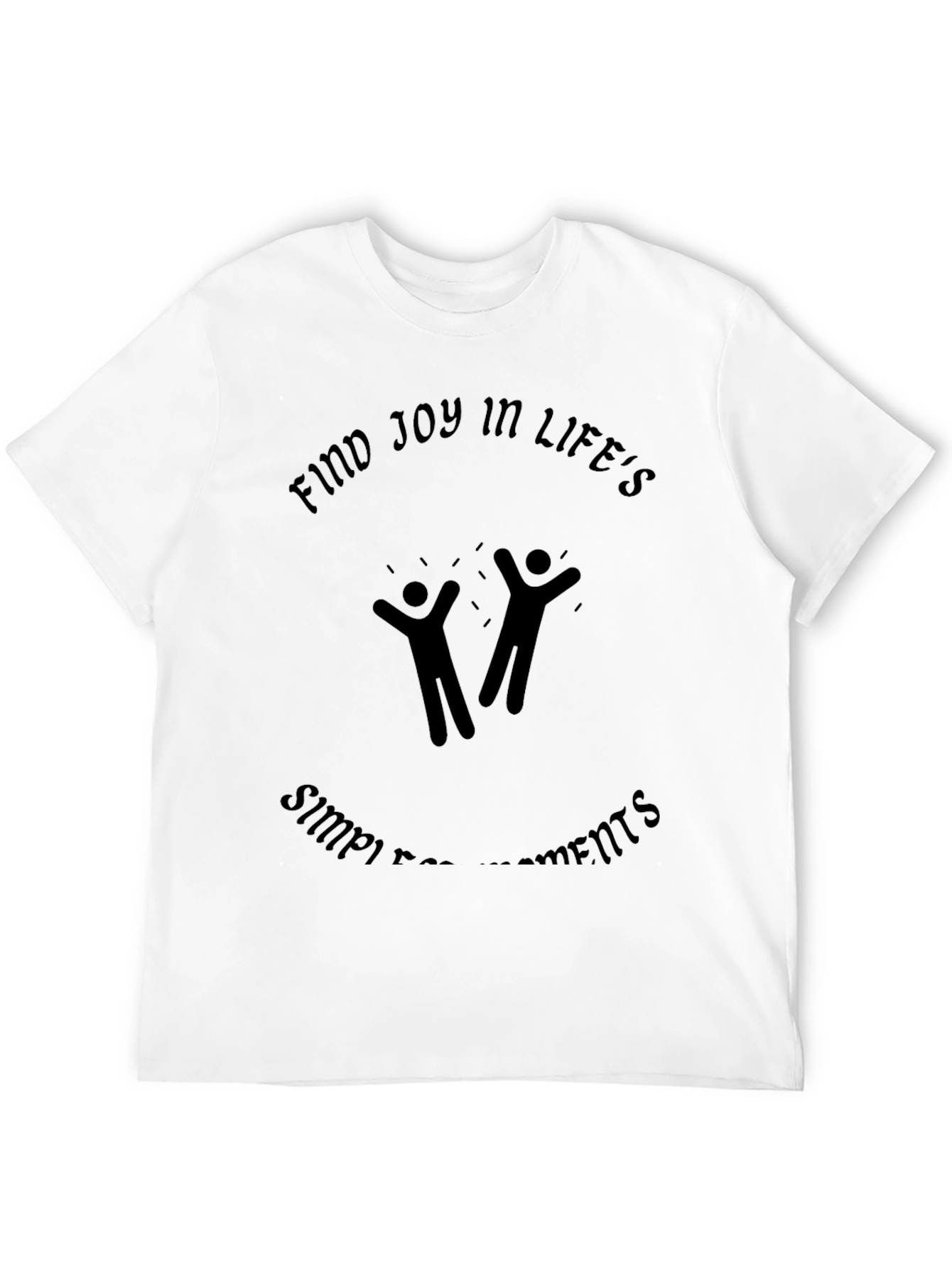 Joy in Lifes Moments Black T-Shirt
