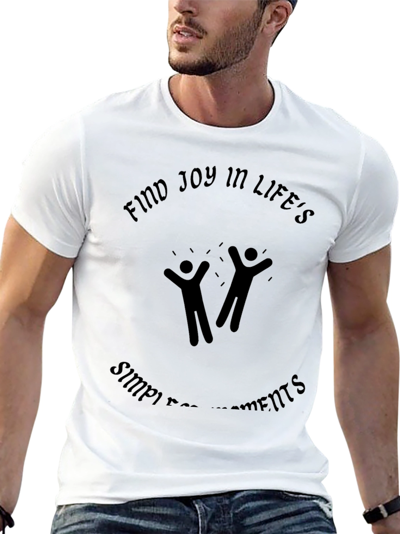 Joy in Lifes Moments Black T-Shirt