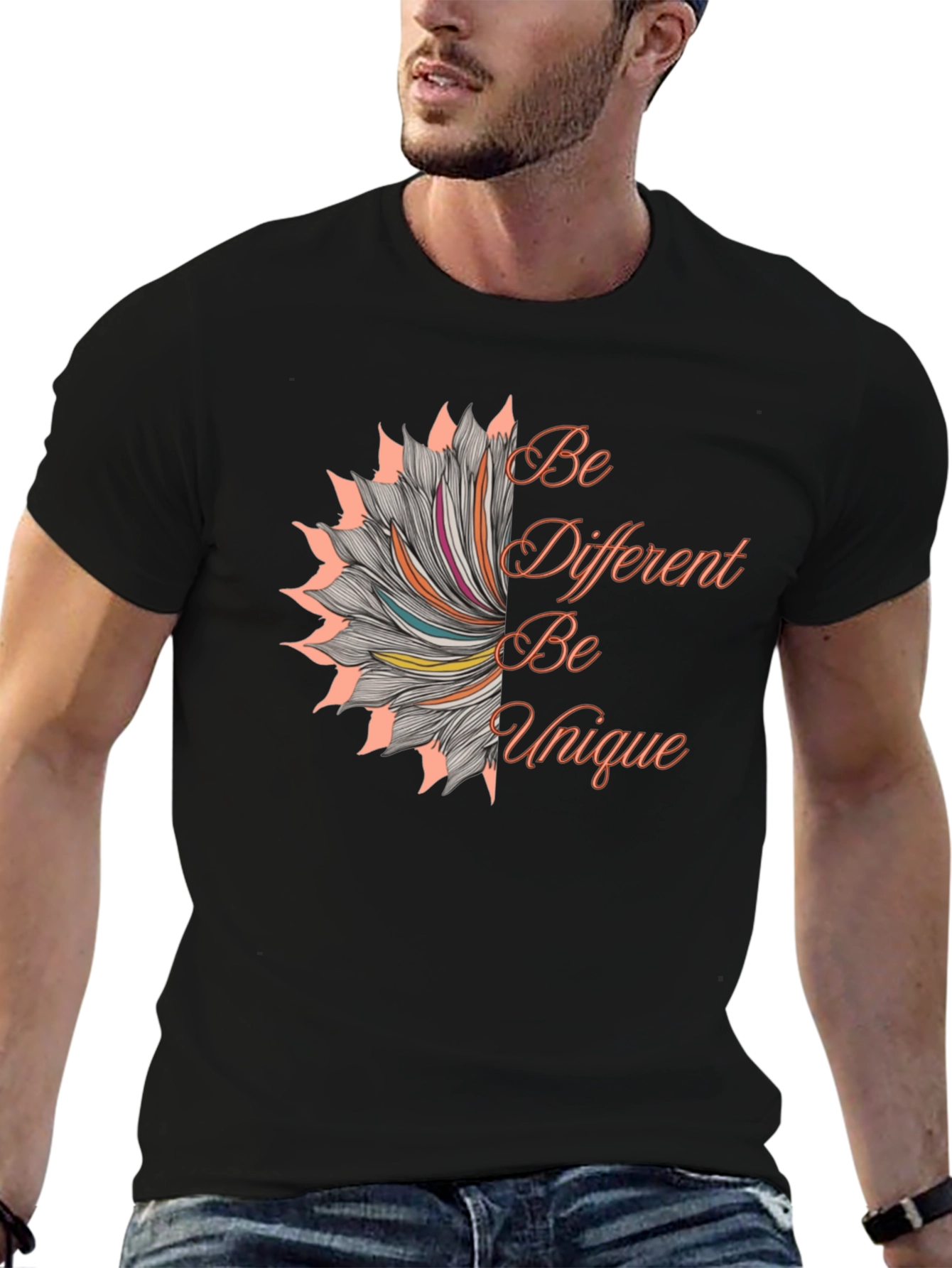 Unique Graphic Tee - Be Different