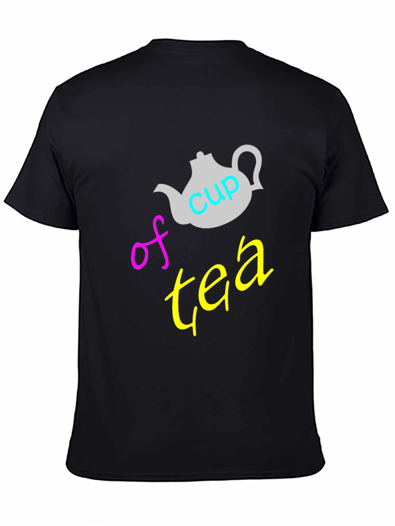 Cup of Tea T-Shirt - Black Unique Graphic Tee