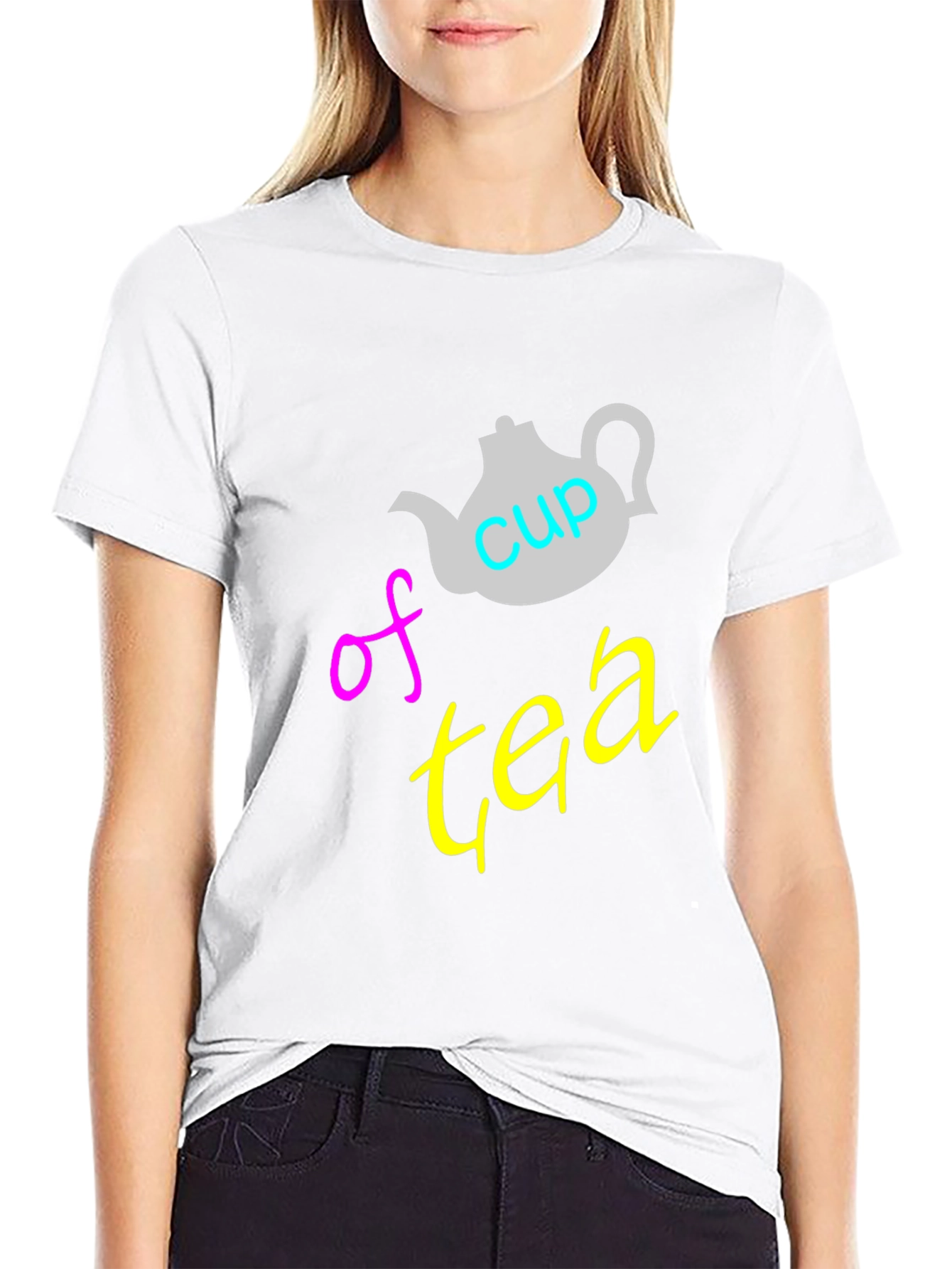 Cup of Tea T-Shirt - Black Unique Graphic Tee